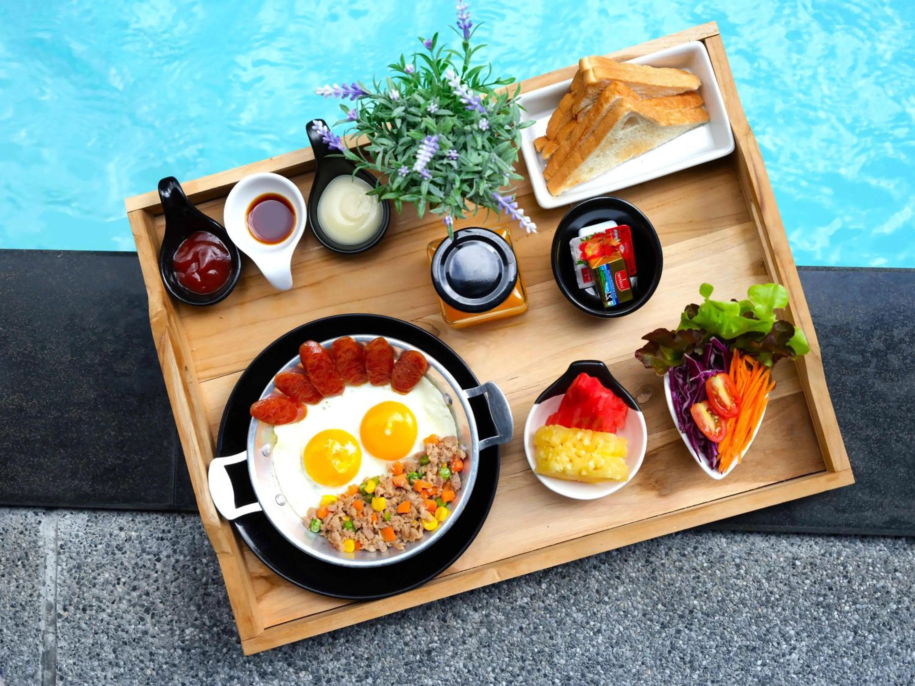 Food close-up in 9.5Hotel Chiangmai