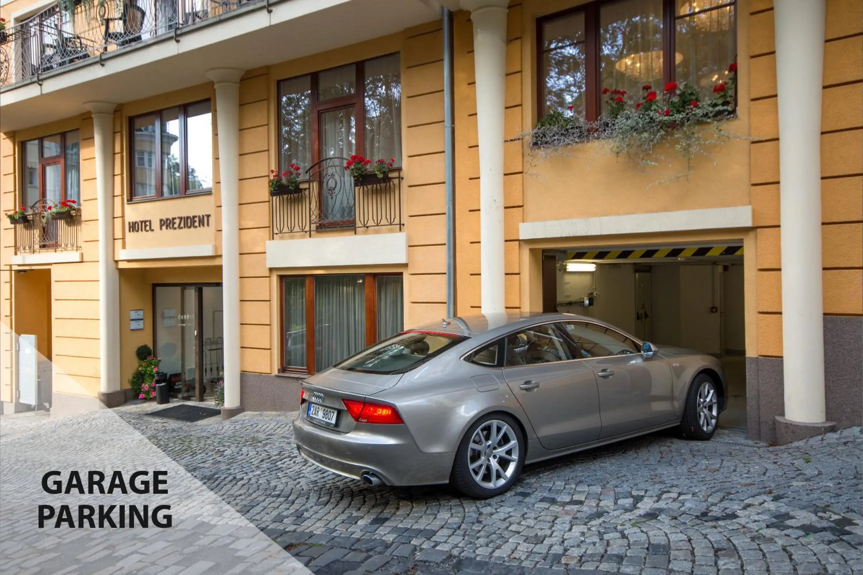 Parking, Property Building in Prezident Luxury Spa & Wellness Hotel