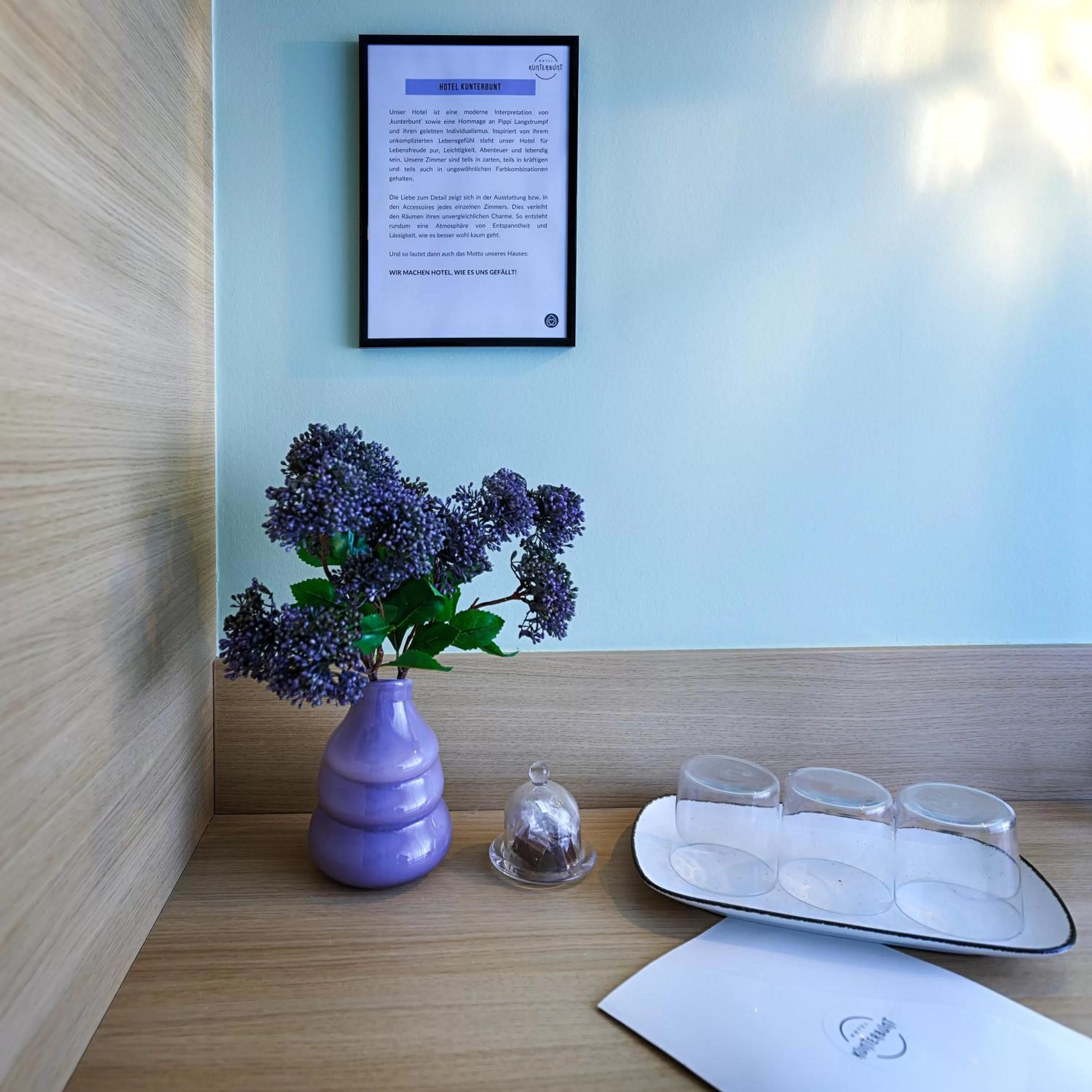 Decorative detail in Hotel Kunterbunt - by homekeepers