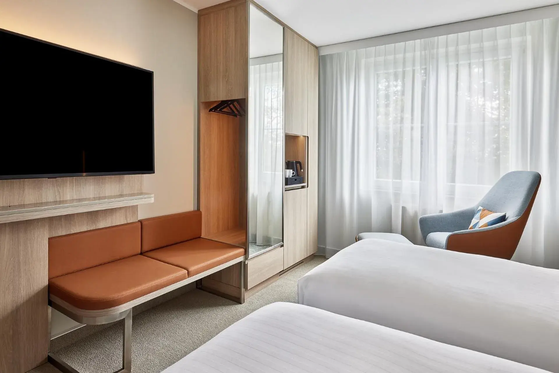 Bedroom, Bed in Courtyard by Marriott Dortmund