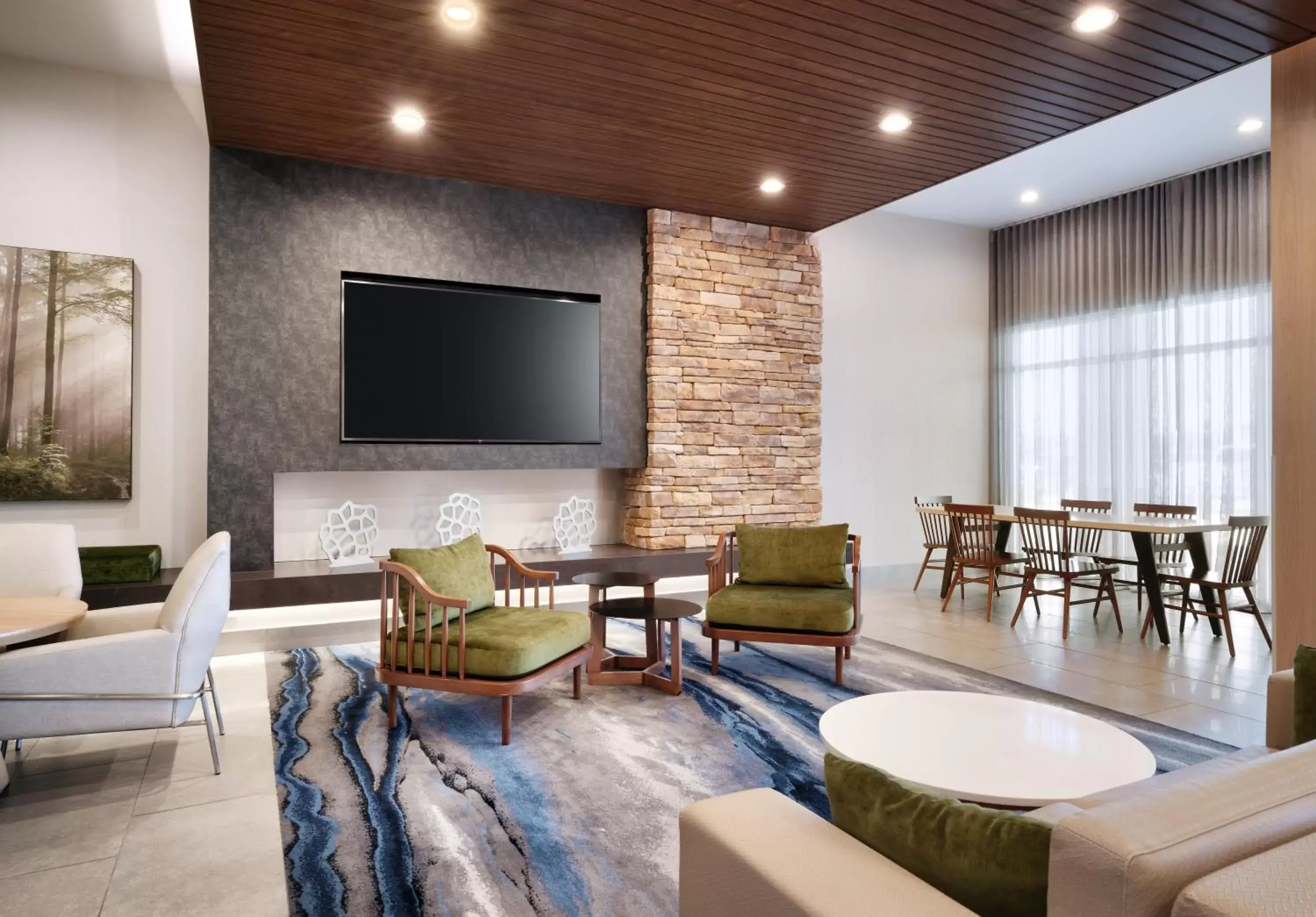 Lobby or reception, TV/Entertainment Center in Fairfield Inn & Suites by Marriott Houston League City