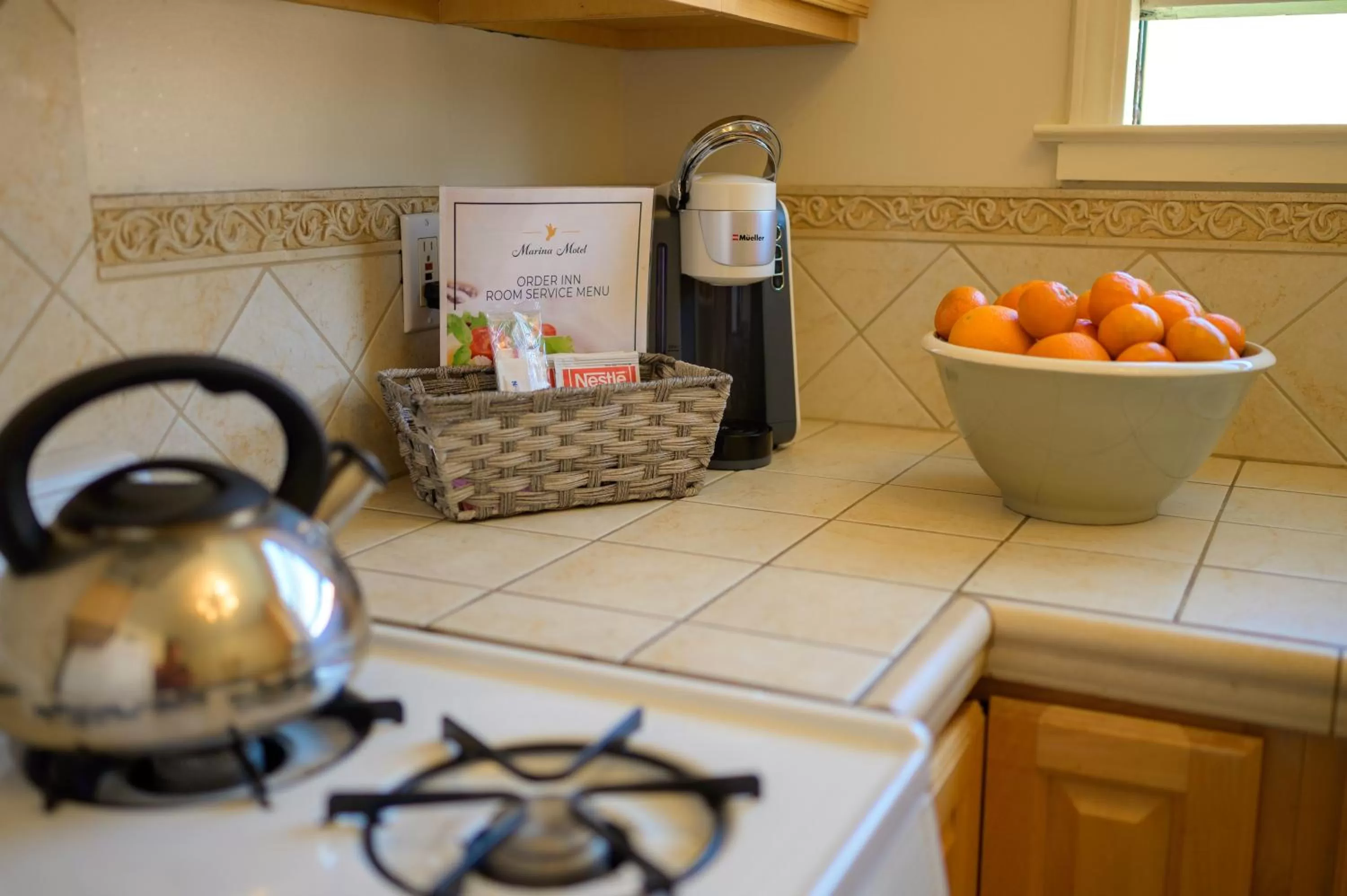 Kitchen or kitchenette in Marina Motel