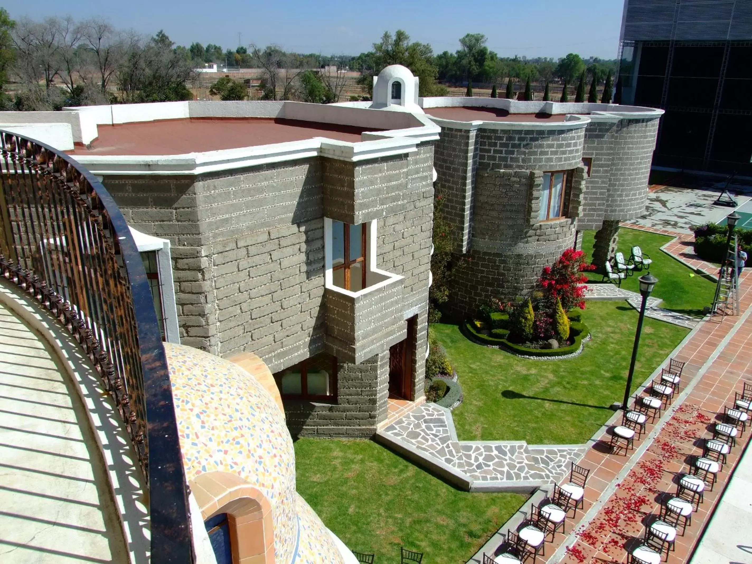 Garden view, Bird's-eye View in Mansion Tepotzotlan