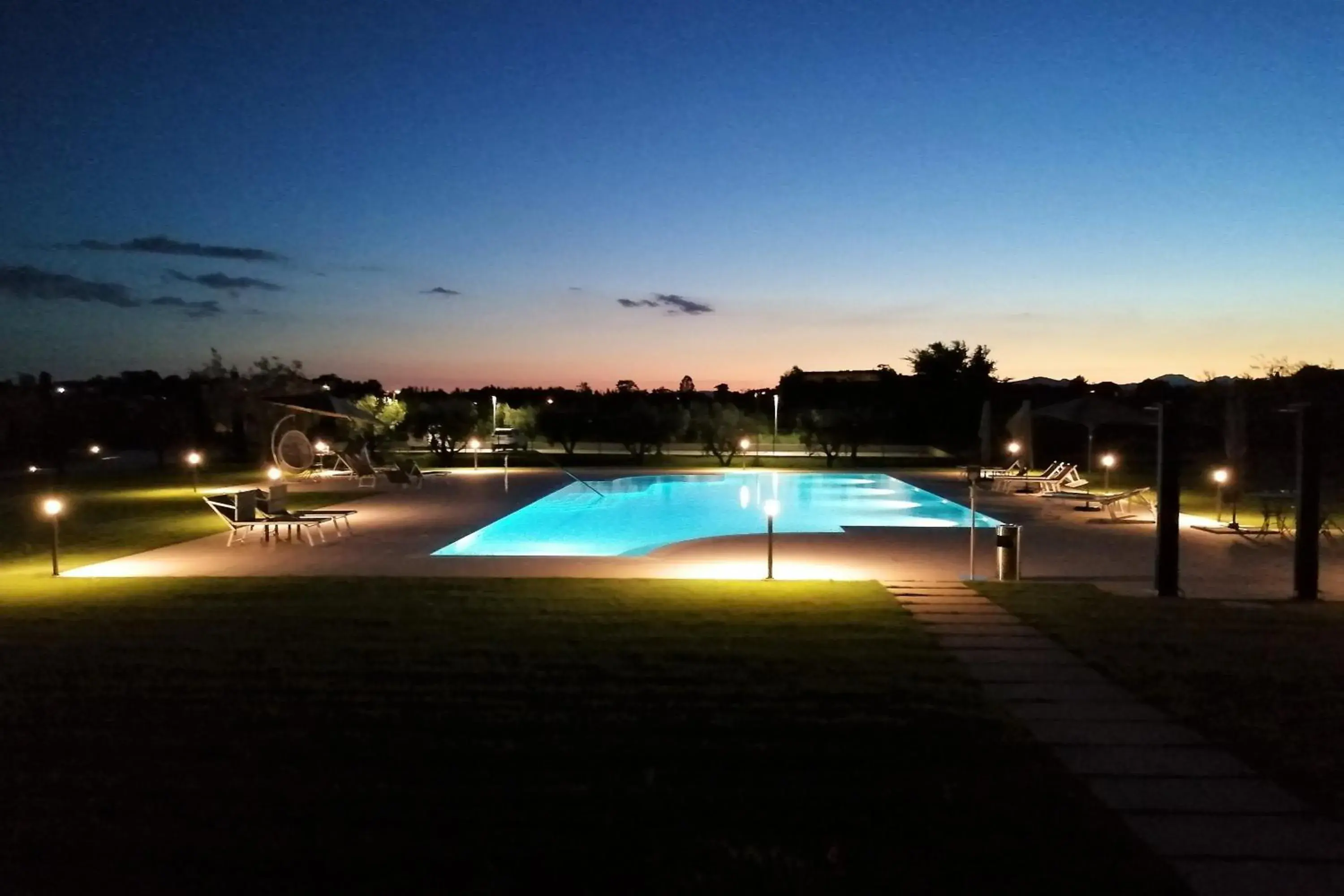 Night, Swimming Pool in Borgo Romantico Relais