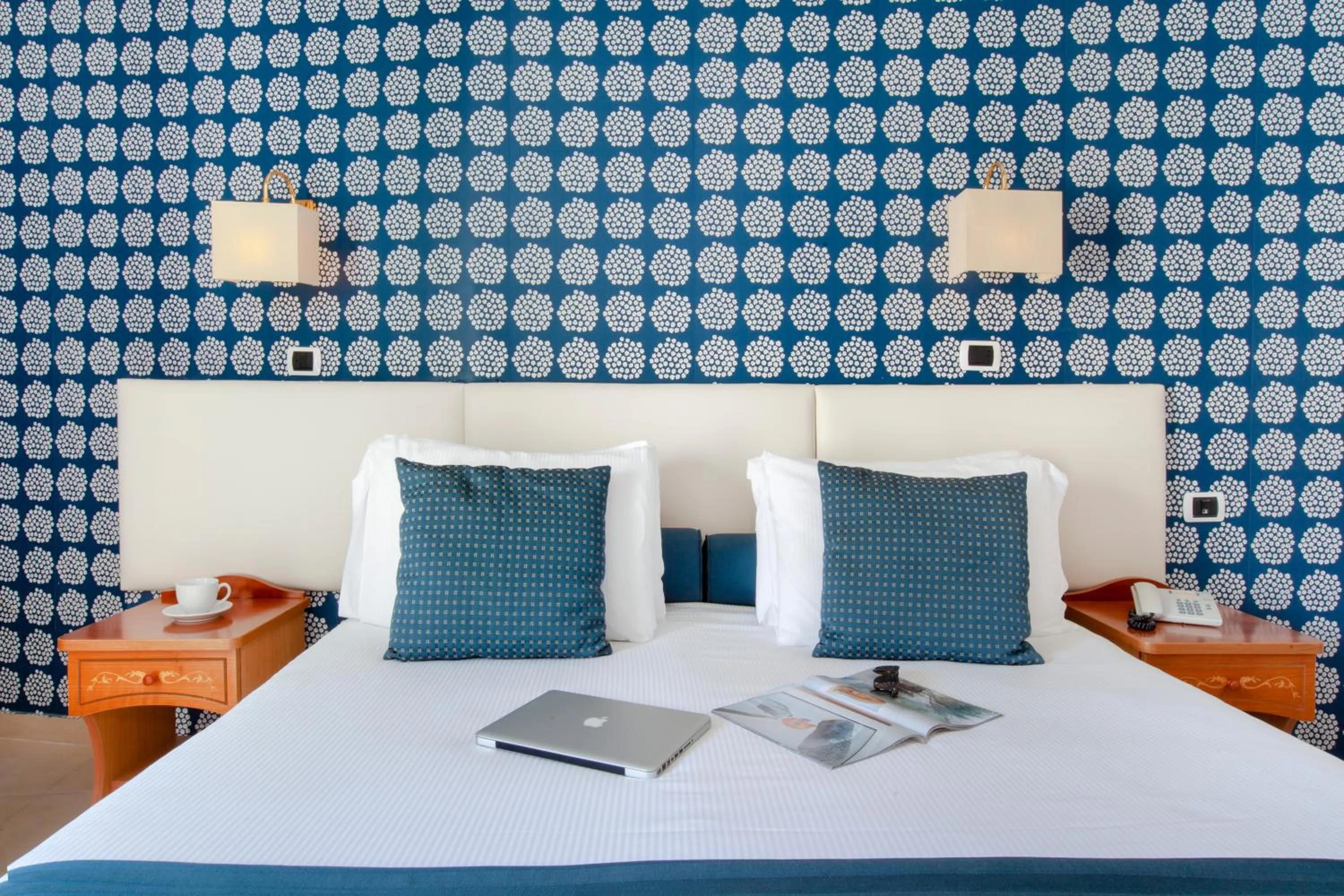 Bed in Atlantic Palace Hotel