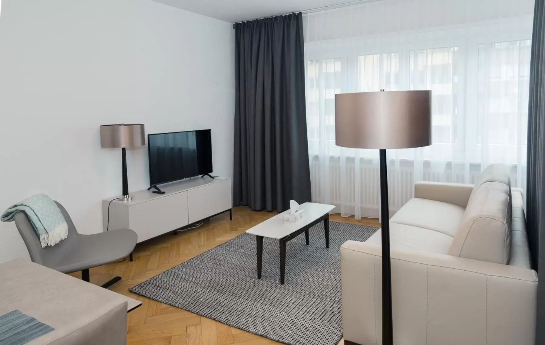 Living room, TV/Entertainment Center in Zurich Furnished Homes