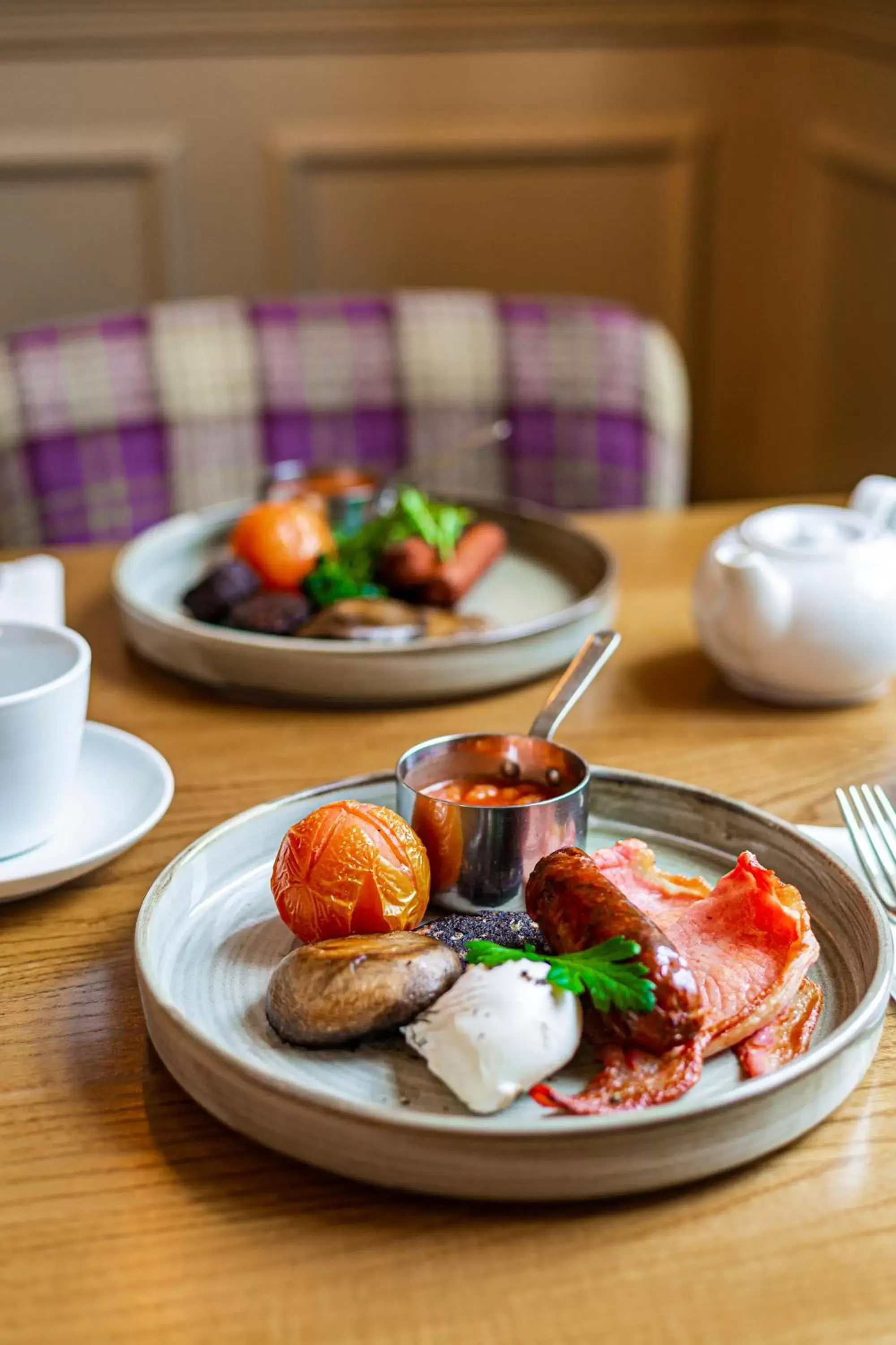 Breakfast in The Rutland Arms Hotel, Bakewell, Derbyshire