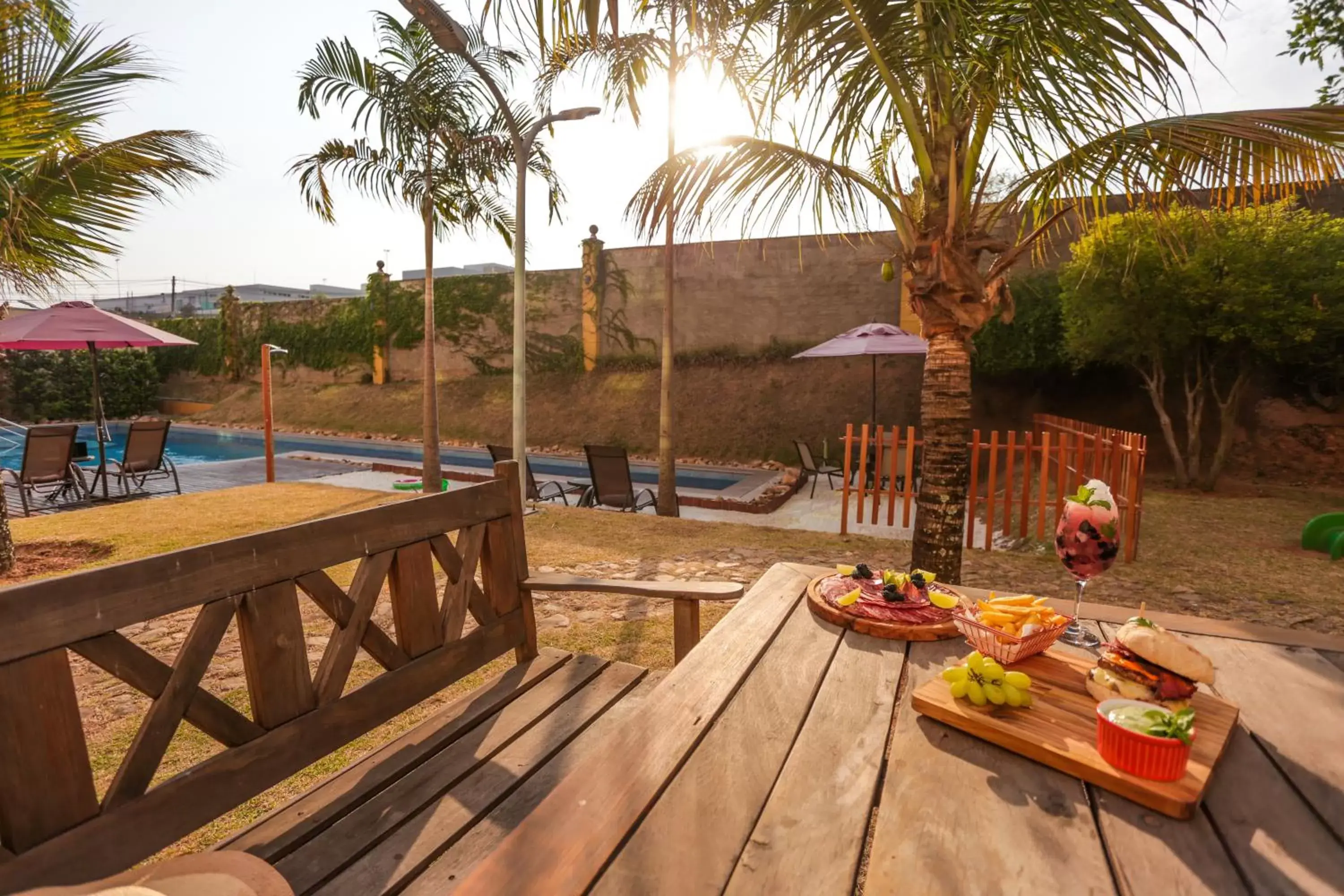 Pool view in Intercity Vinhedo