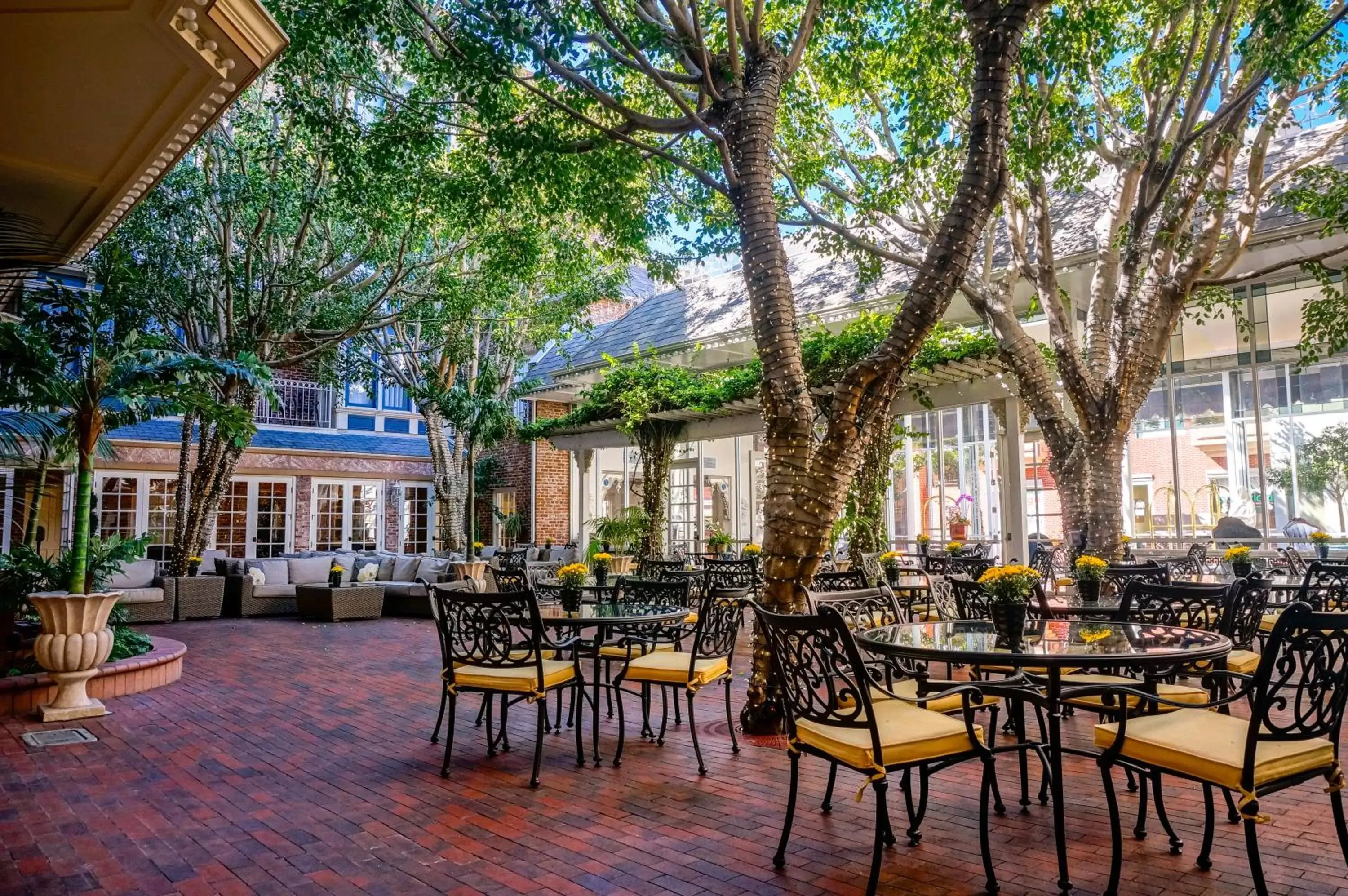 Patio, Restaurant/Places to Eat in Horton Grand Hotel