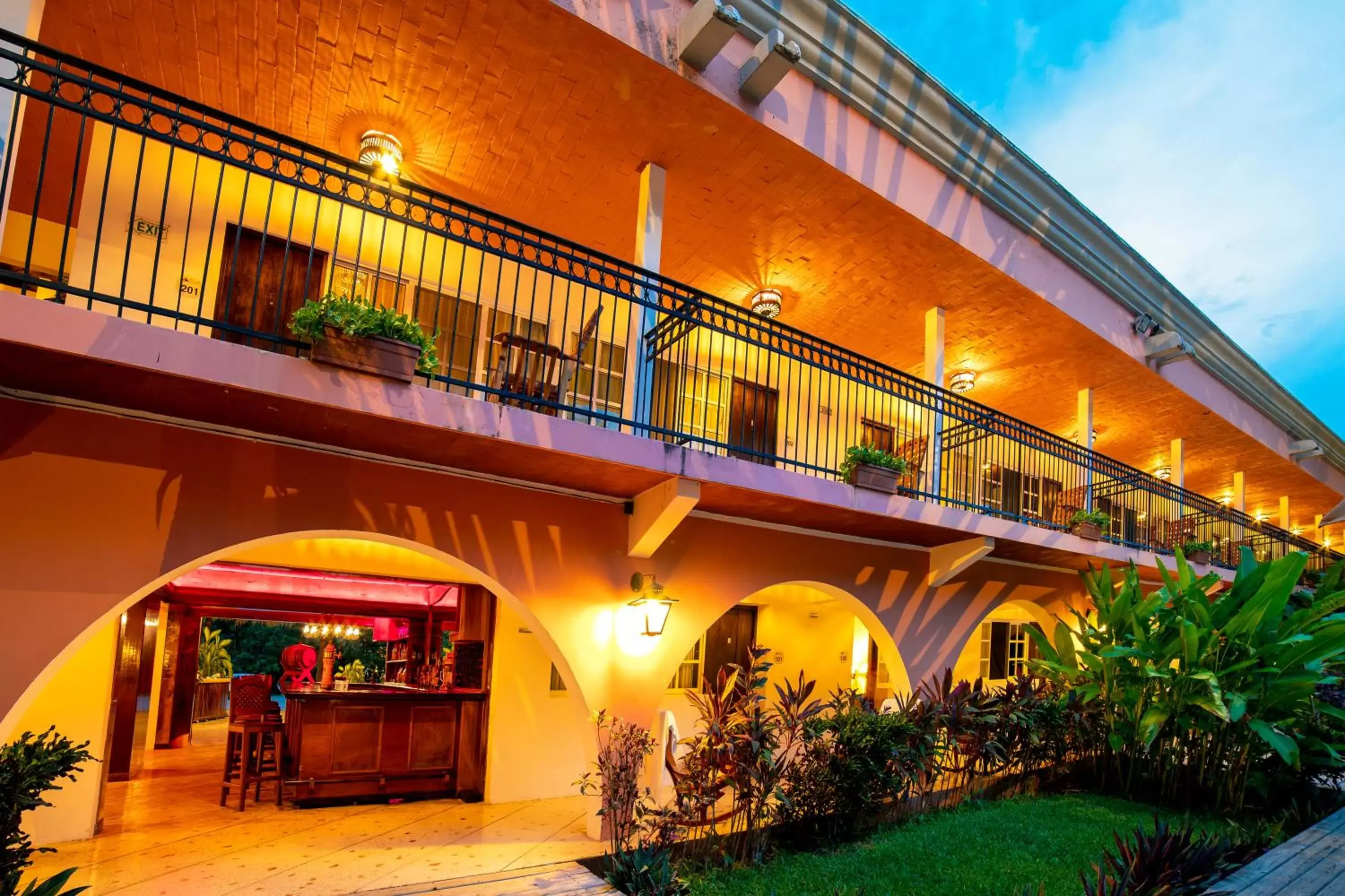 Balcony/Terrace, Property Building in Hotel Chichen Itza