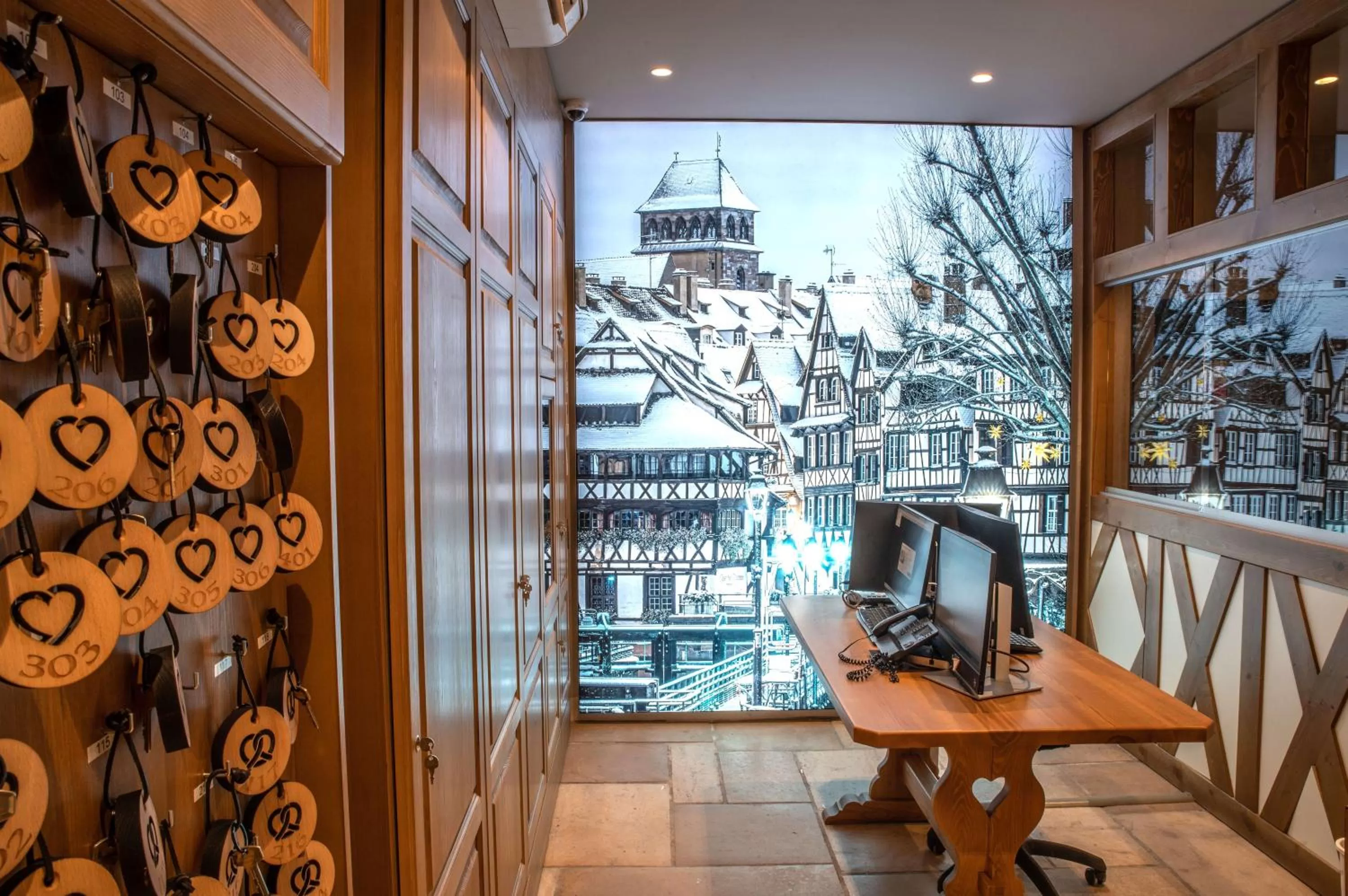 Lobby or reception in Hotel Beaucour