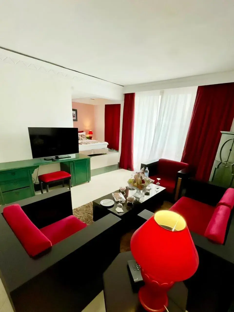 Living room, TV/Entertainment Center in Hôtel Volubilis