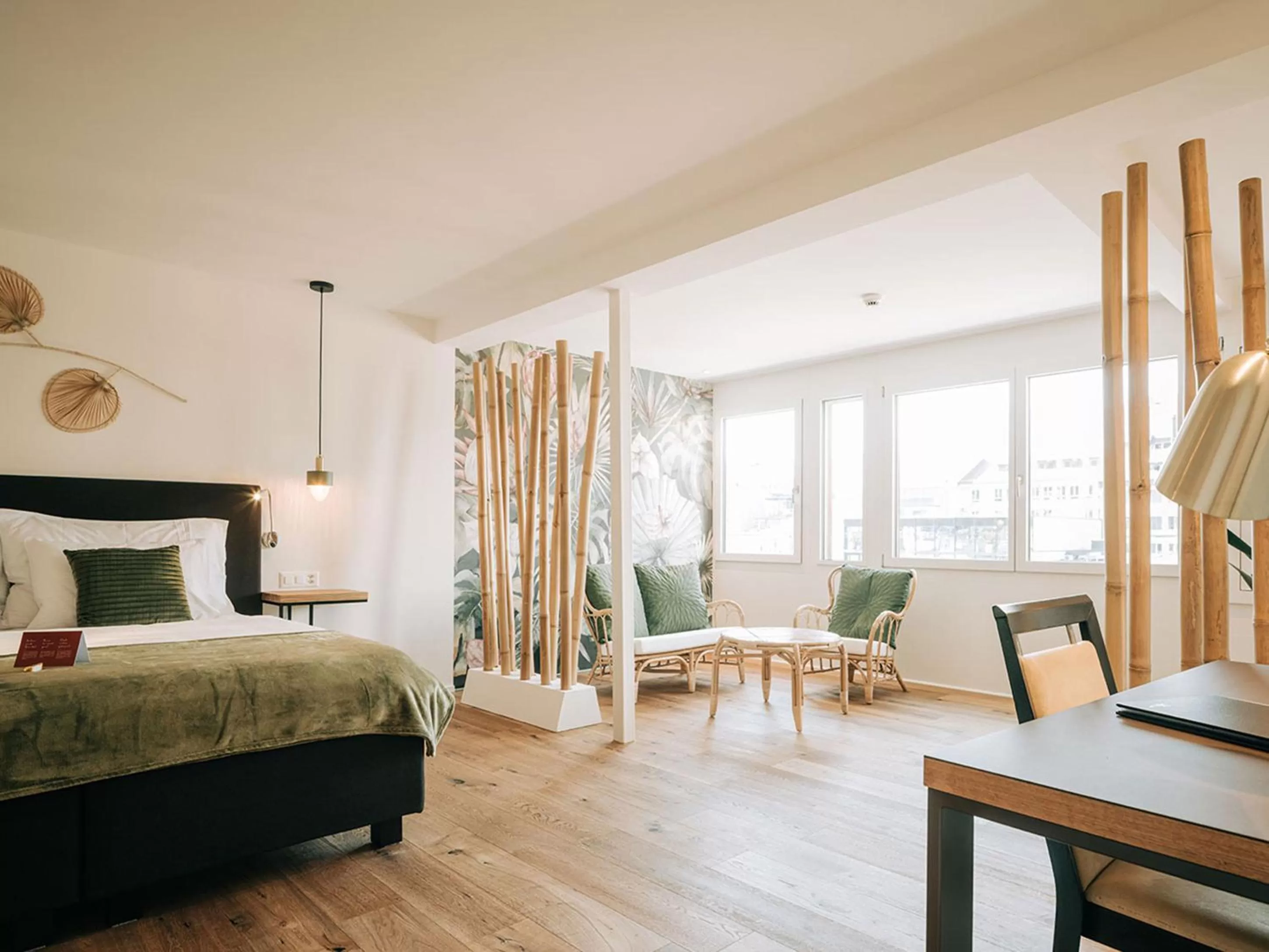 Bed in Hotel Krone Thun