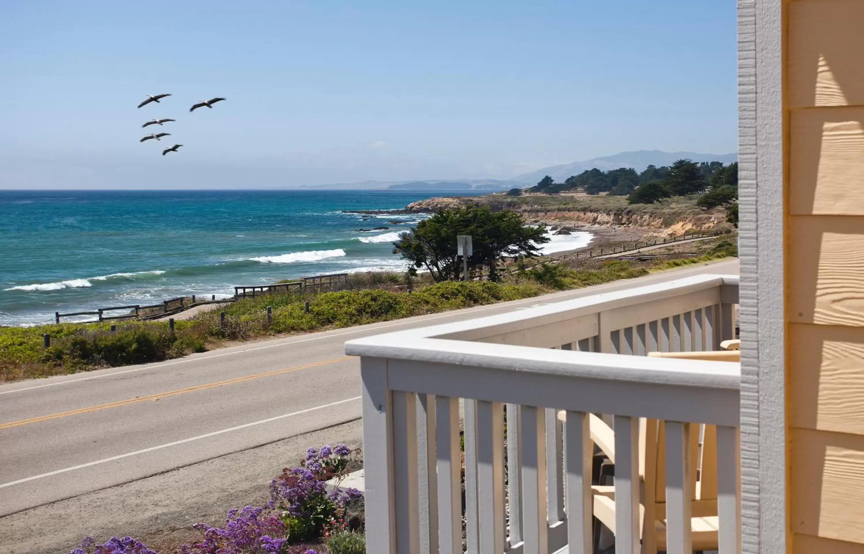 Sea view, Balcony/Terrace in Pelican Inn & Suites