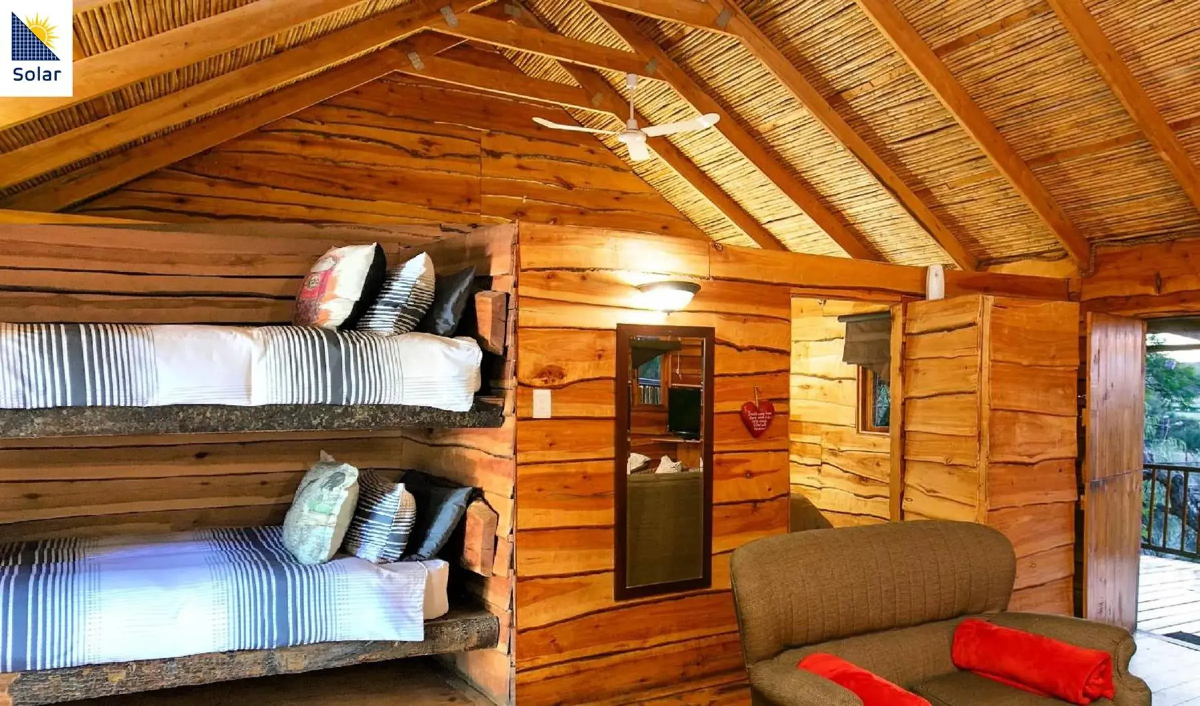 bunk bed, Seating Area in Riverside Guest Lodge