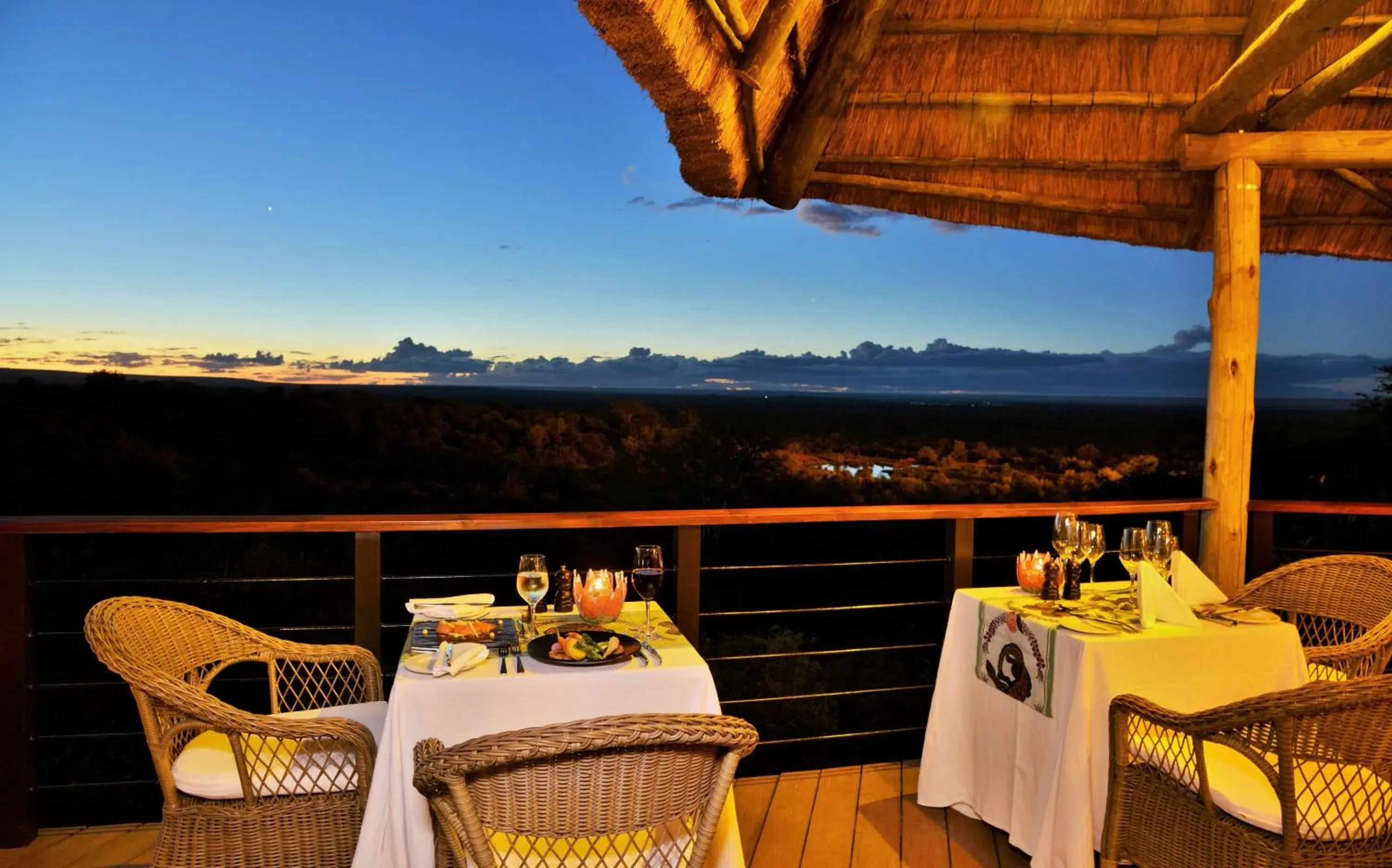 Night, Balcony/Terrace in Victoria Falls Safari Club