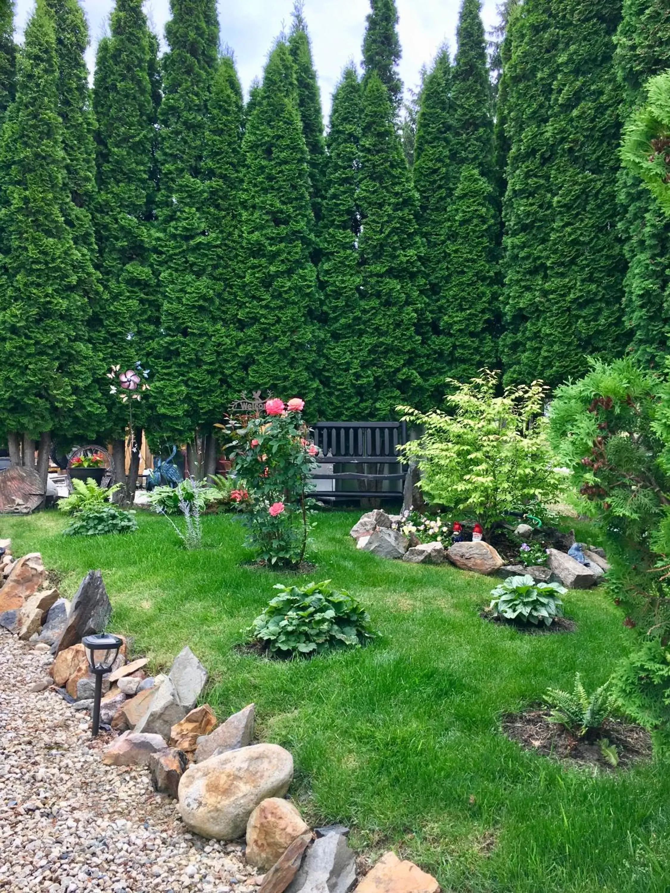 Garden in Arrow Lake Motel