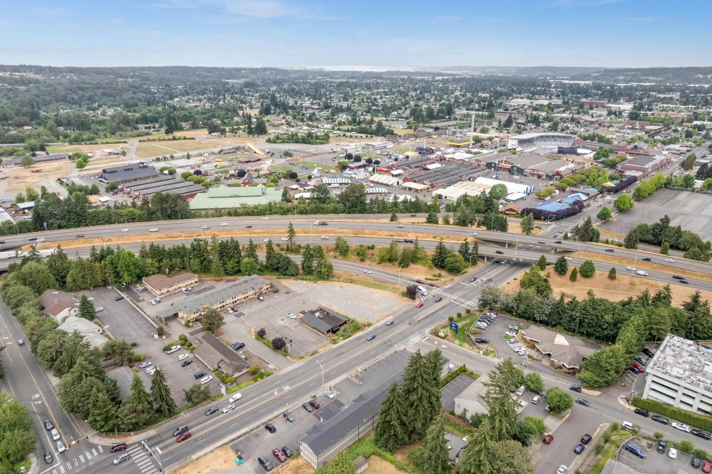 City view, Bird's-eye View in Basecamp Puyallup