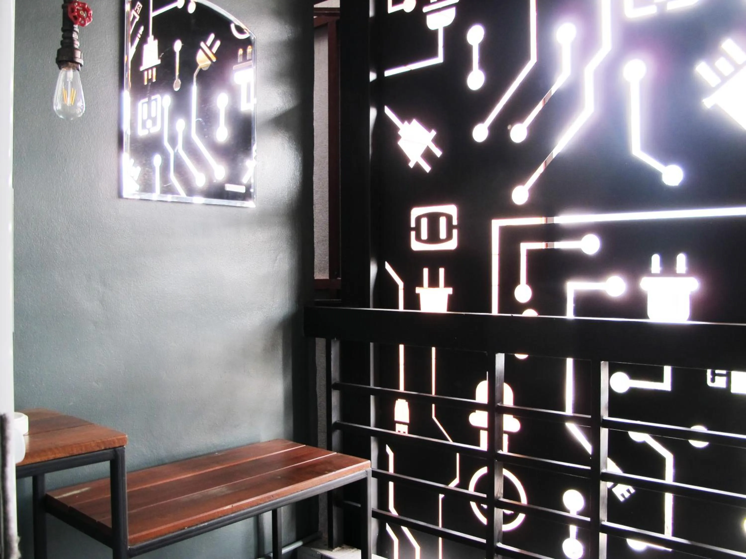 Bedroom in The Plug Hotel