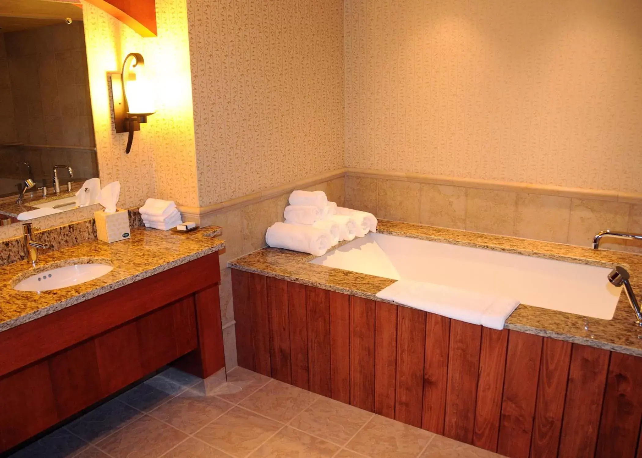 Photo of the whole room, Bathroom in Slopeside Hotel by Seven Springs Resort