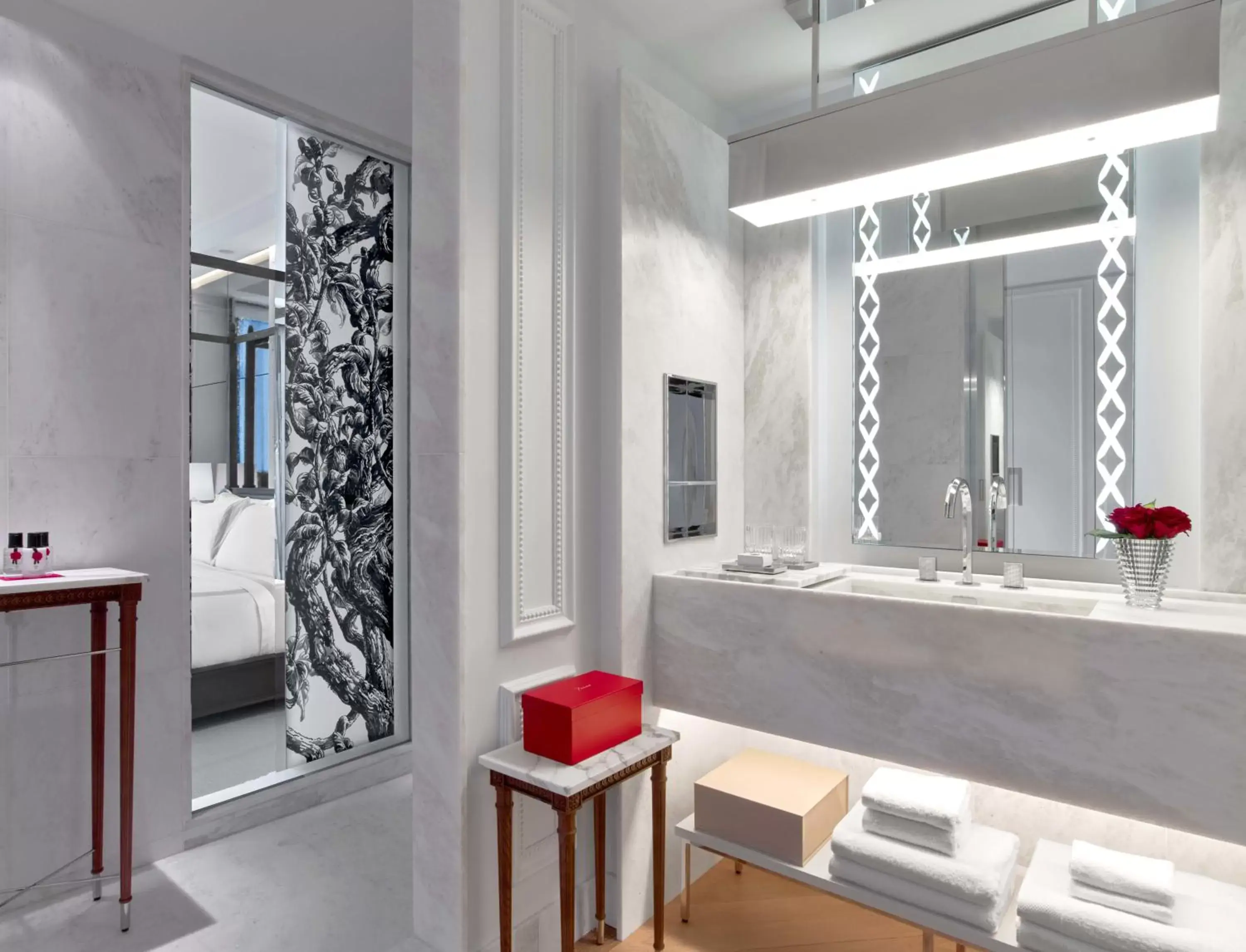 Bathroom, Lobby/Reception in Baccarat Hotel and Residences New York