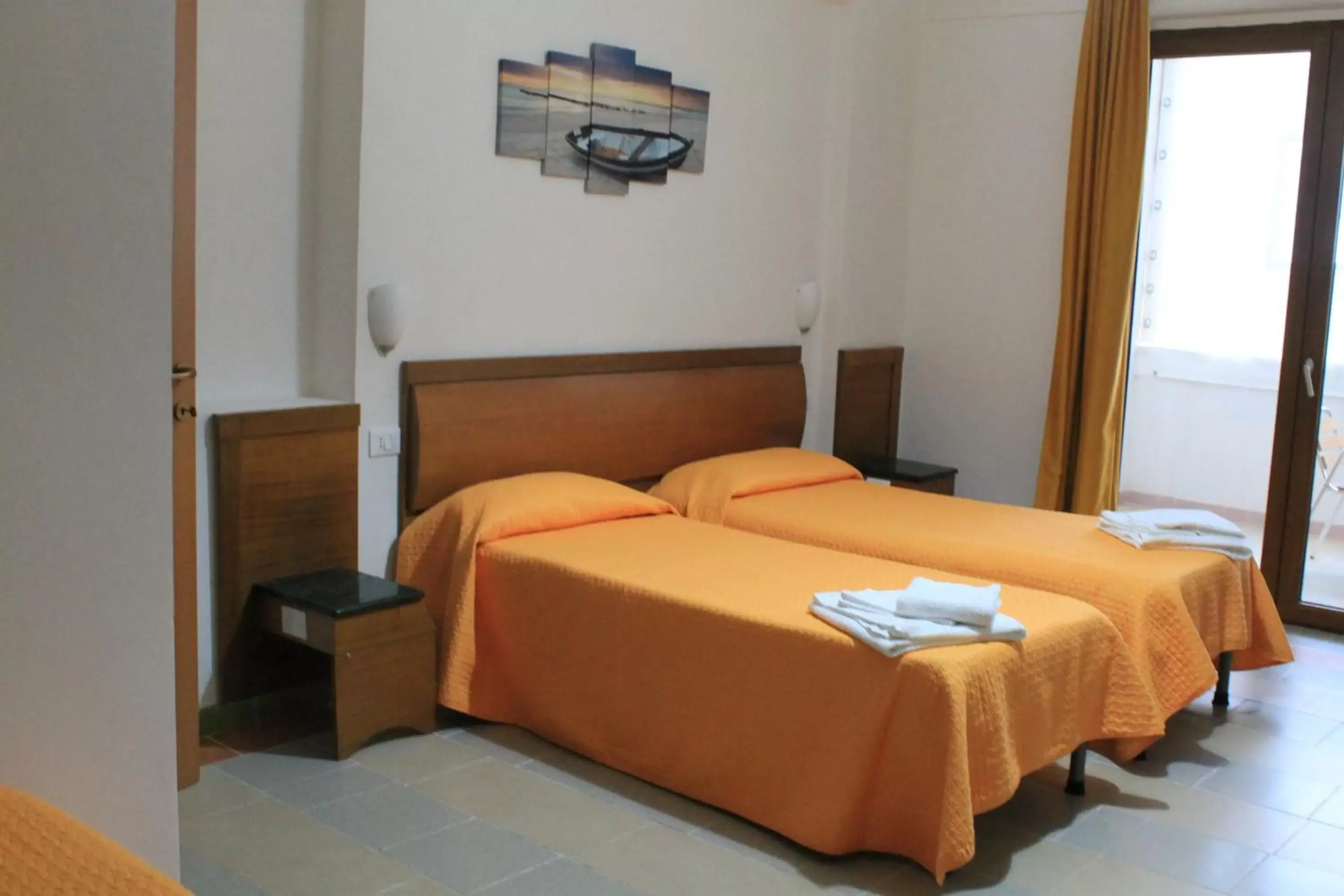 Bed in B&B Palazzo Manfredi Vieste vista mare con Parcheggio