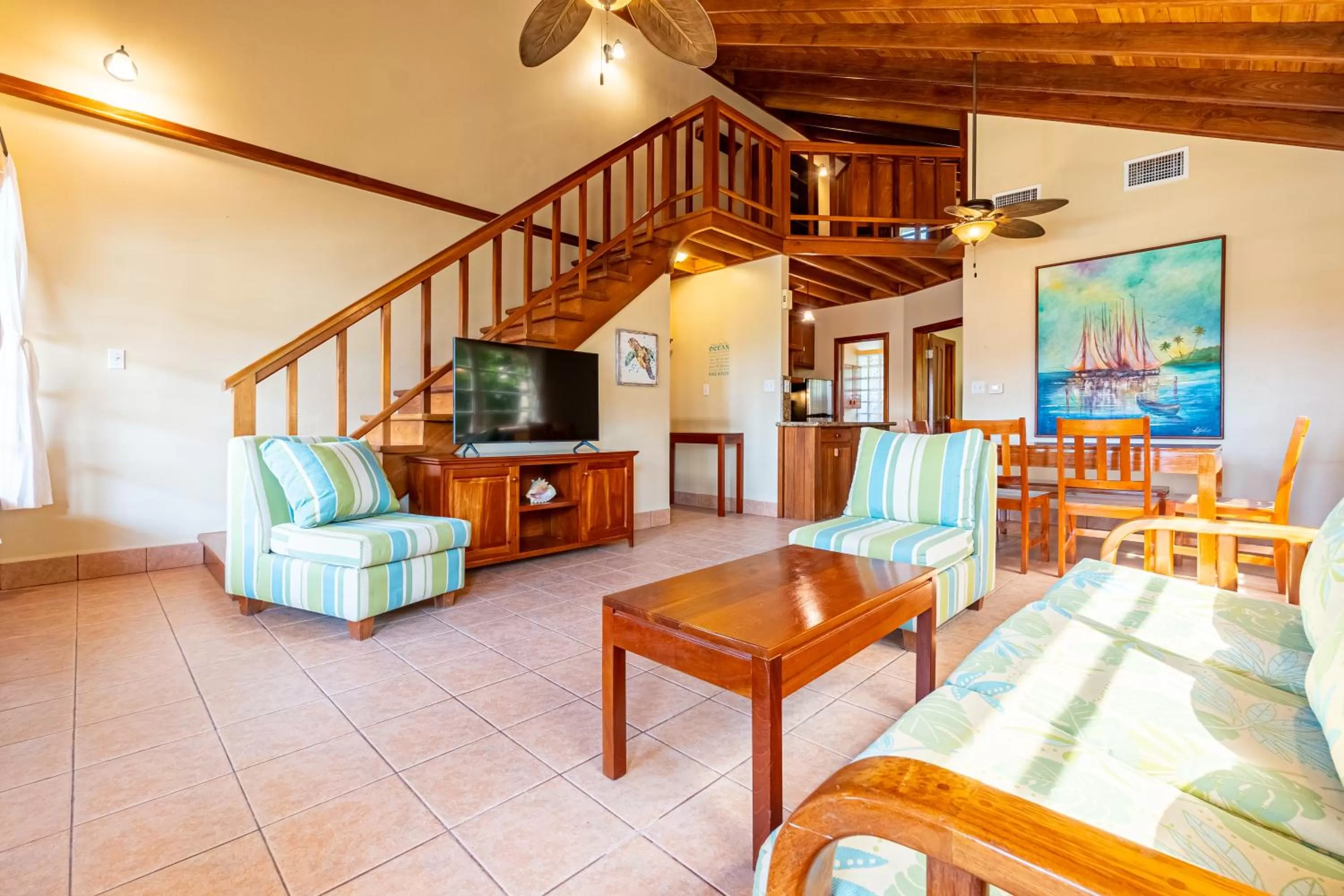 Living room in Belizean Shores Resort