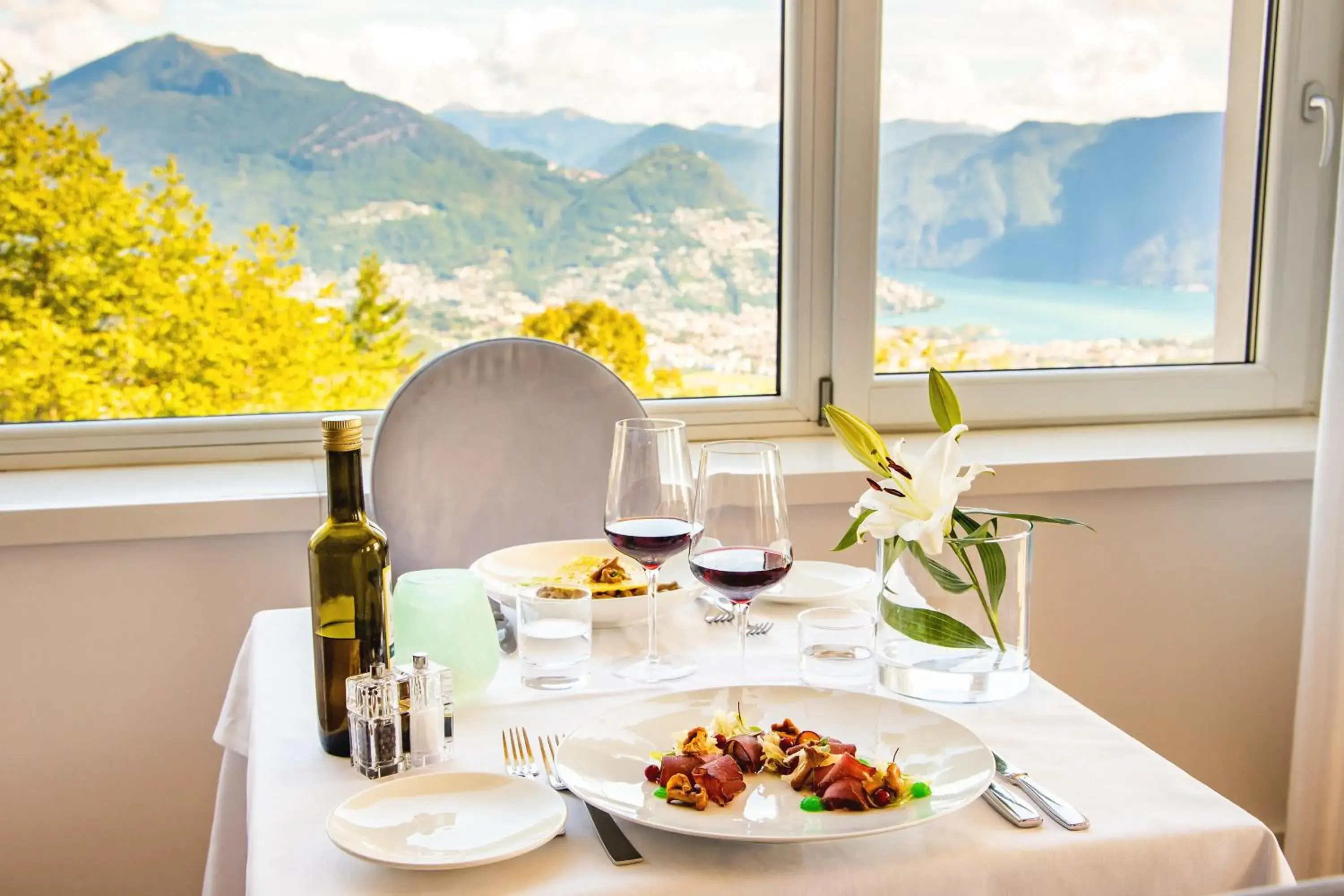 Restaurant/places to eat, Mountain View in Kurhaus Cademario Hotel & DOT Spa - Ticino Hotels Group