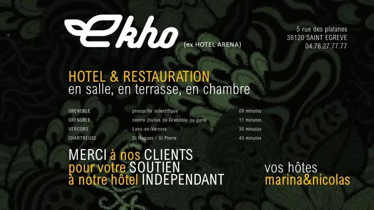 Property logo or sign in Ekho Hotel Grenoble Nord Saint Egrève