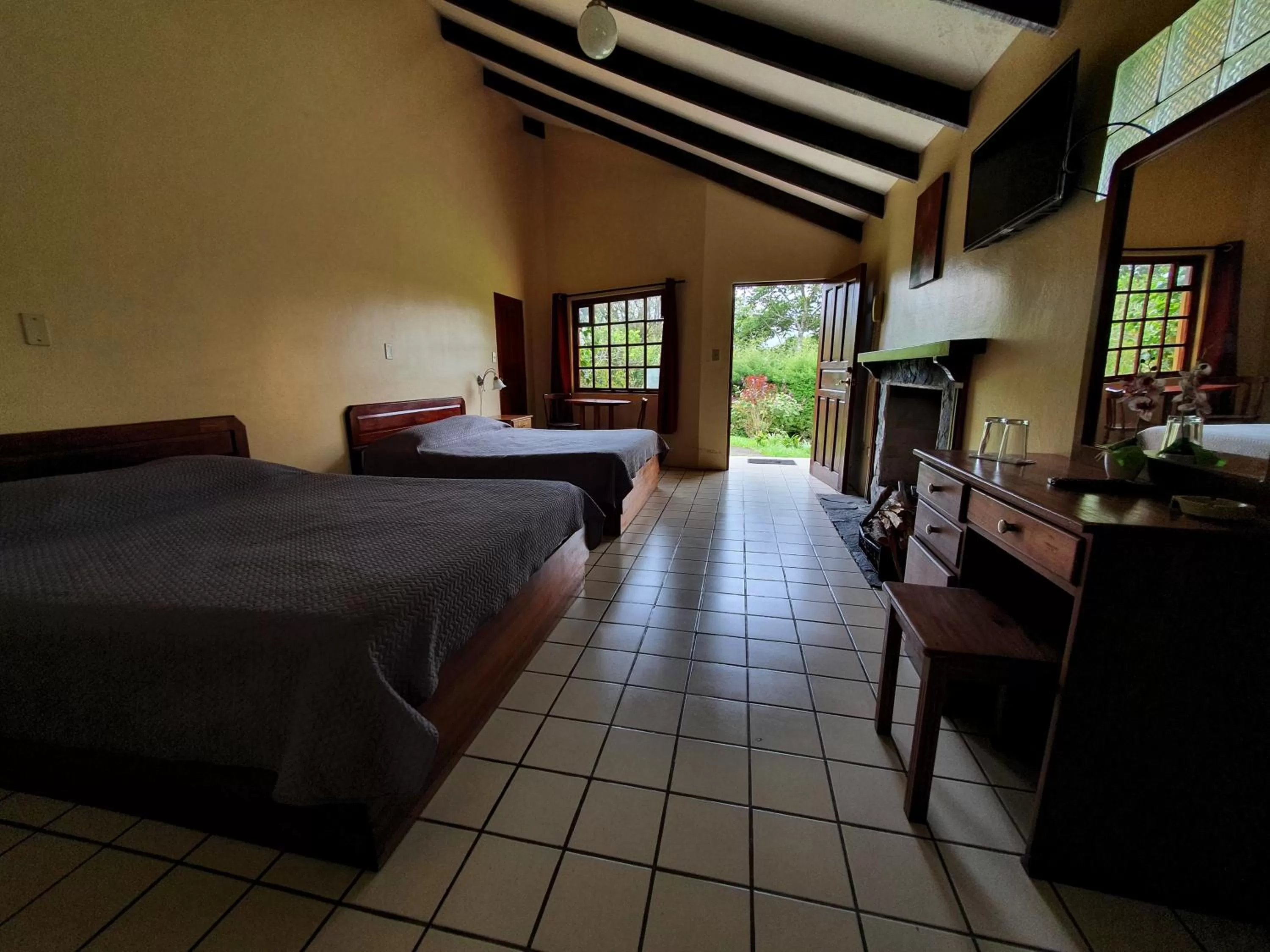 Bed in Hotel Villa Zurqui