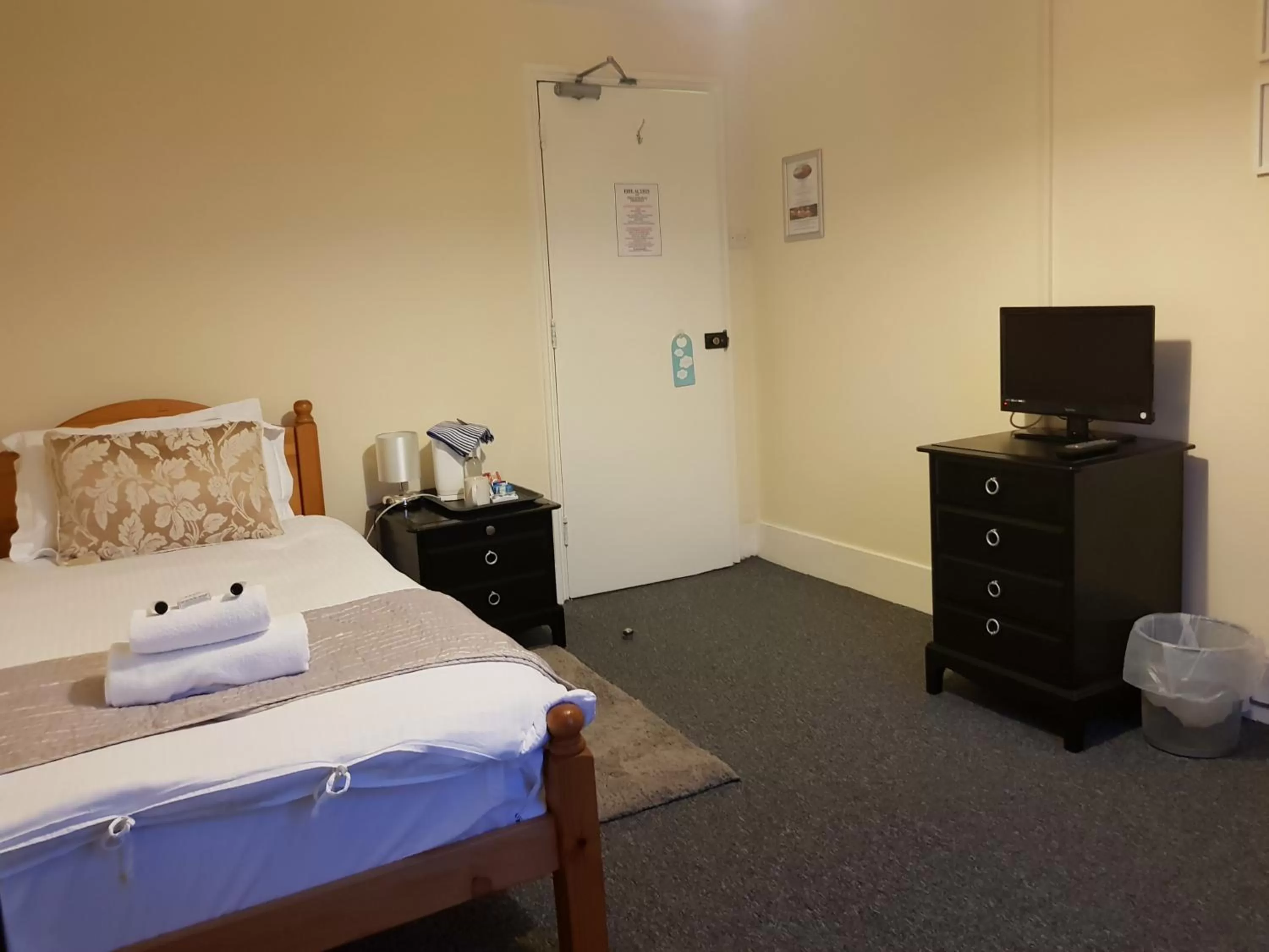 Bed in Waterfront Hotel