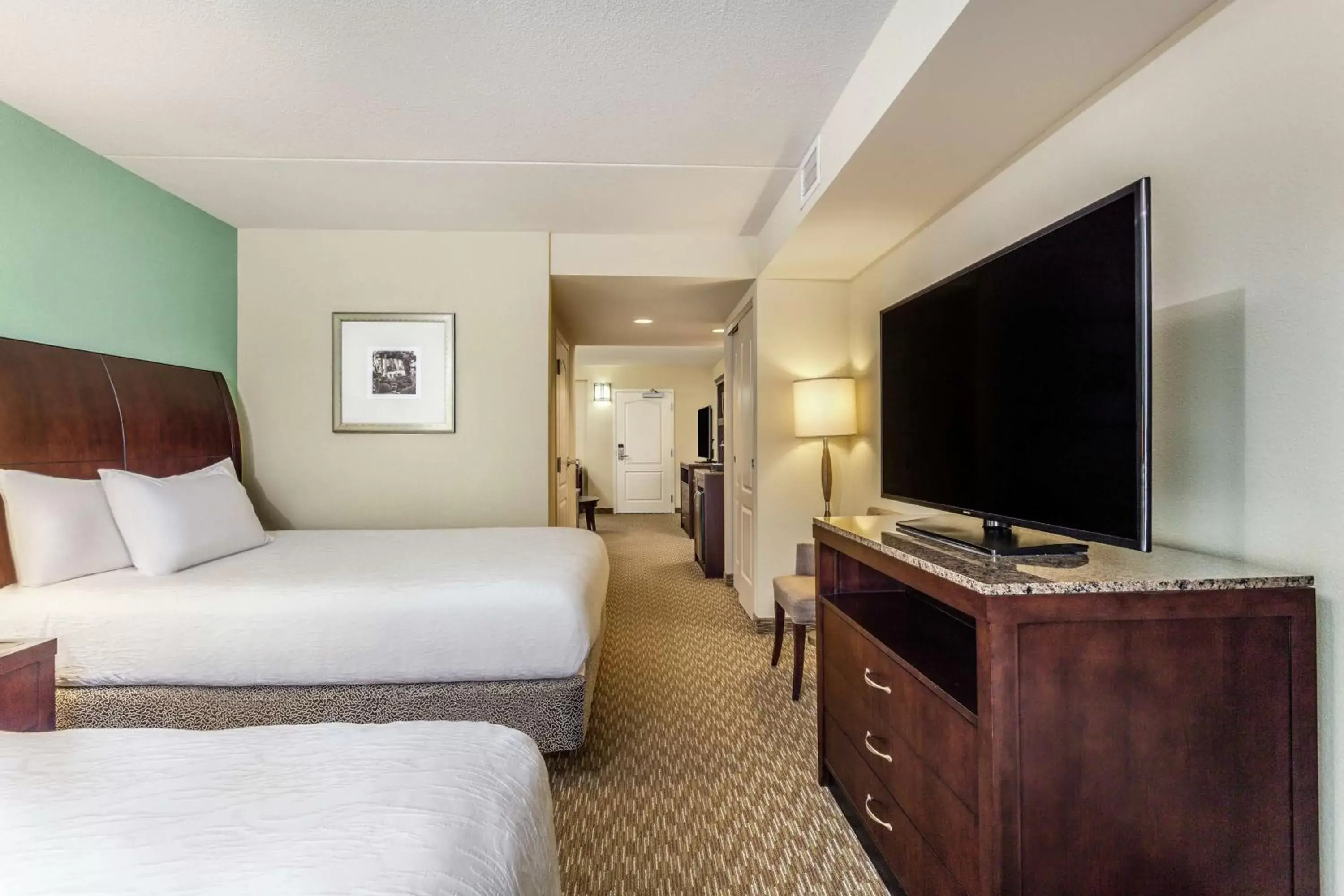 Bedroom, TV/Entertainment Center in Hilton Garden Inn Gainesville
