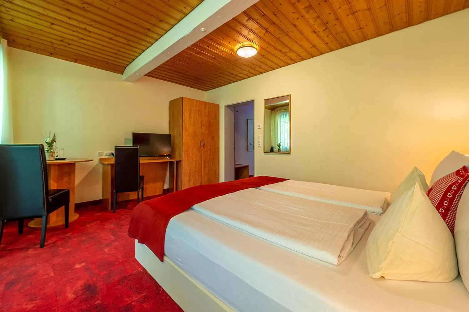 Bed in Hotel Neudeck