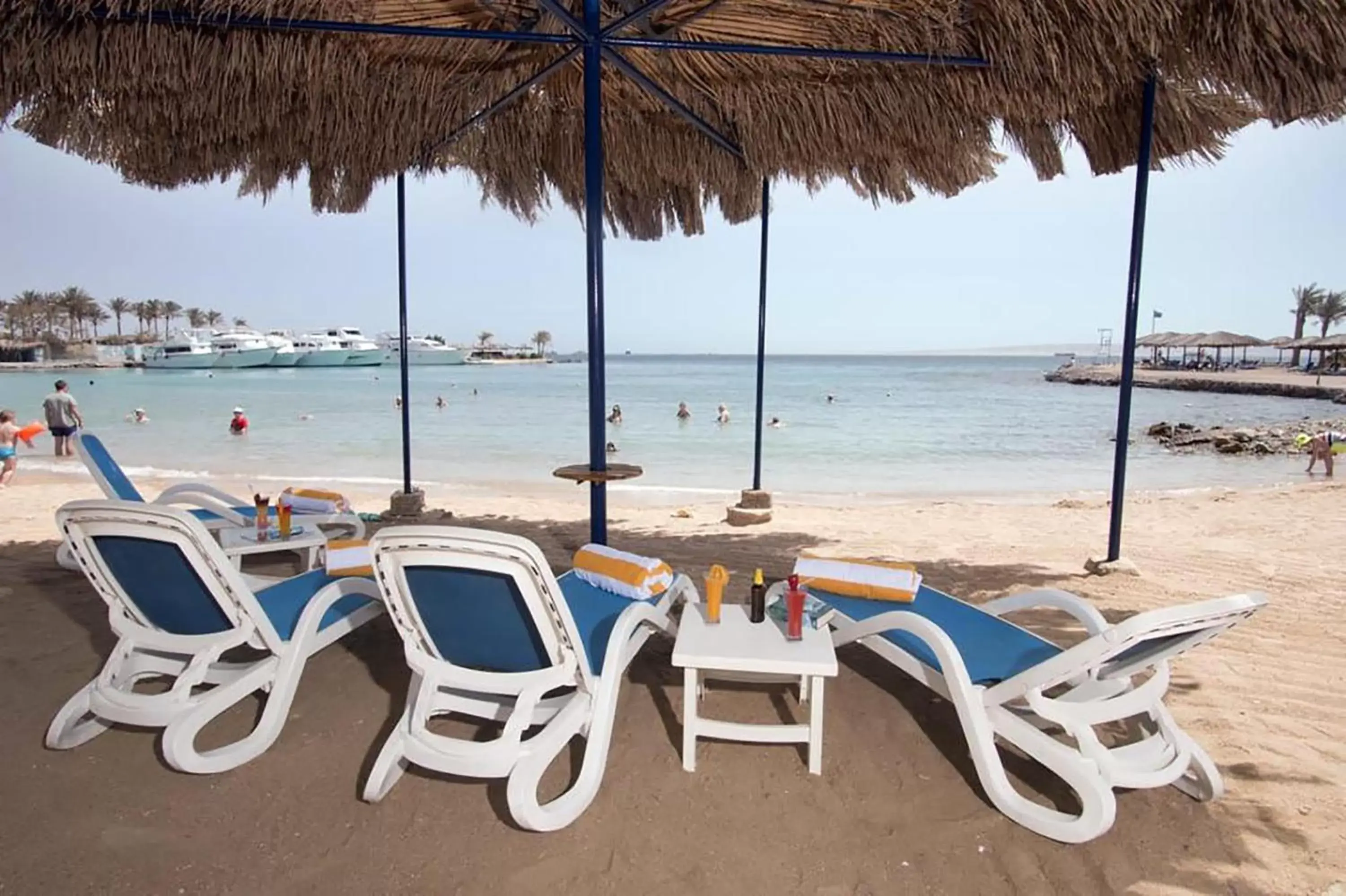 Beach in ZYA Regina Resort and Aqua Park Hurghada