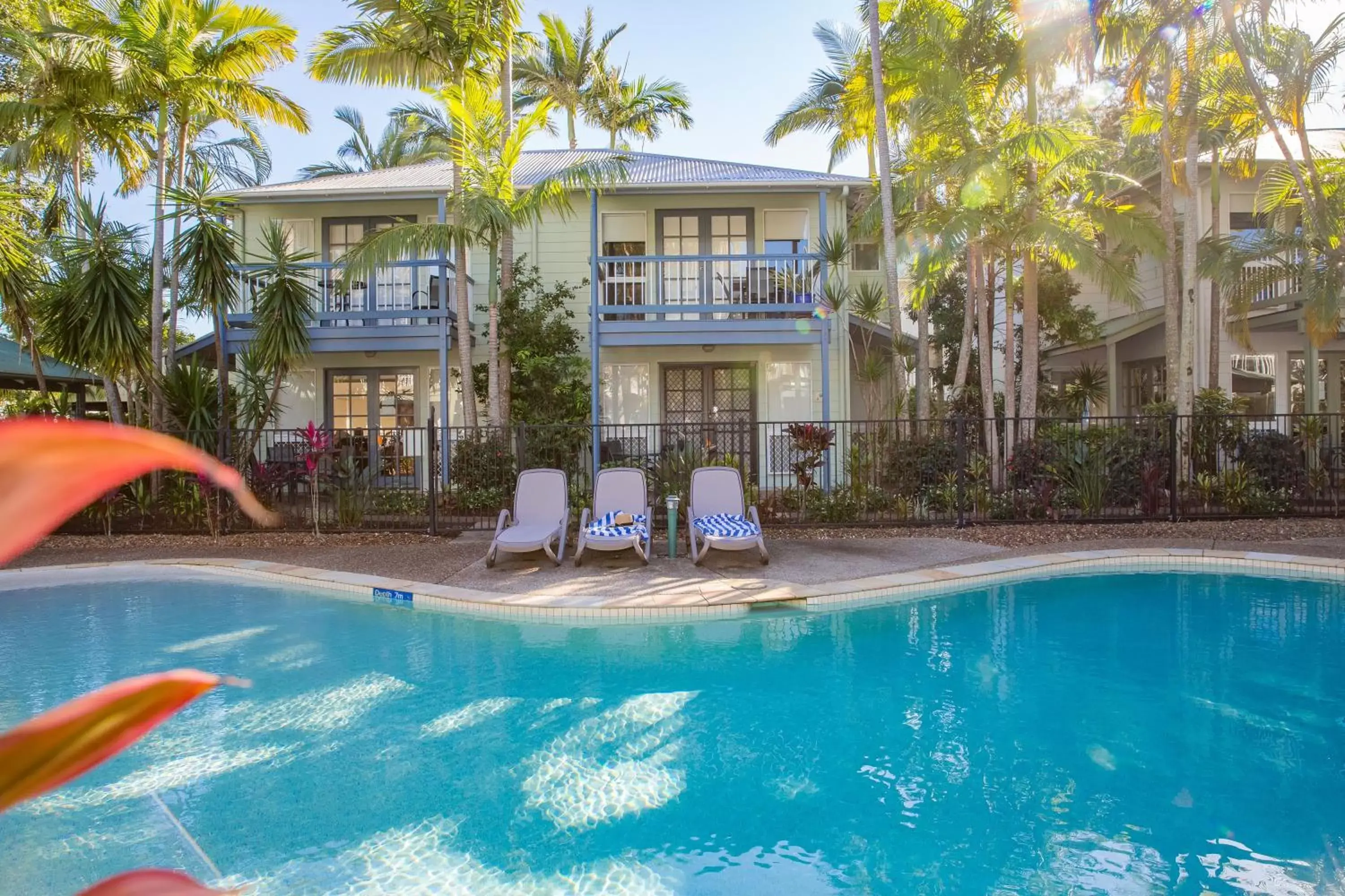 Pool view, Swimming Pool in Coral Beach Noosa Resort