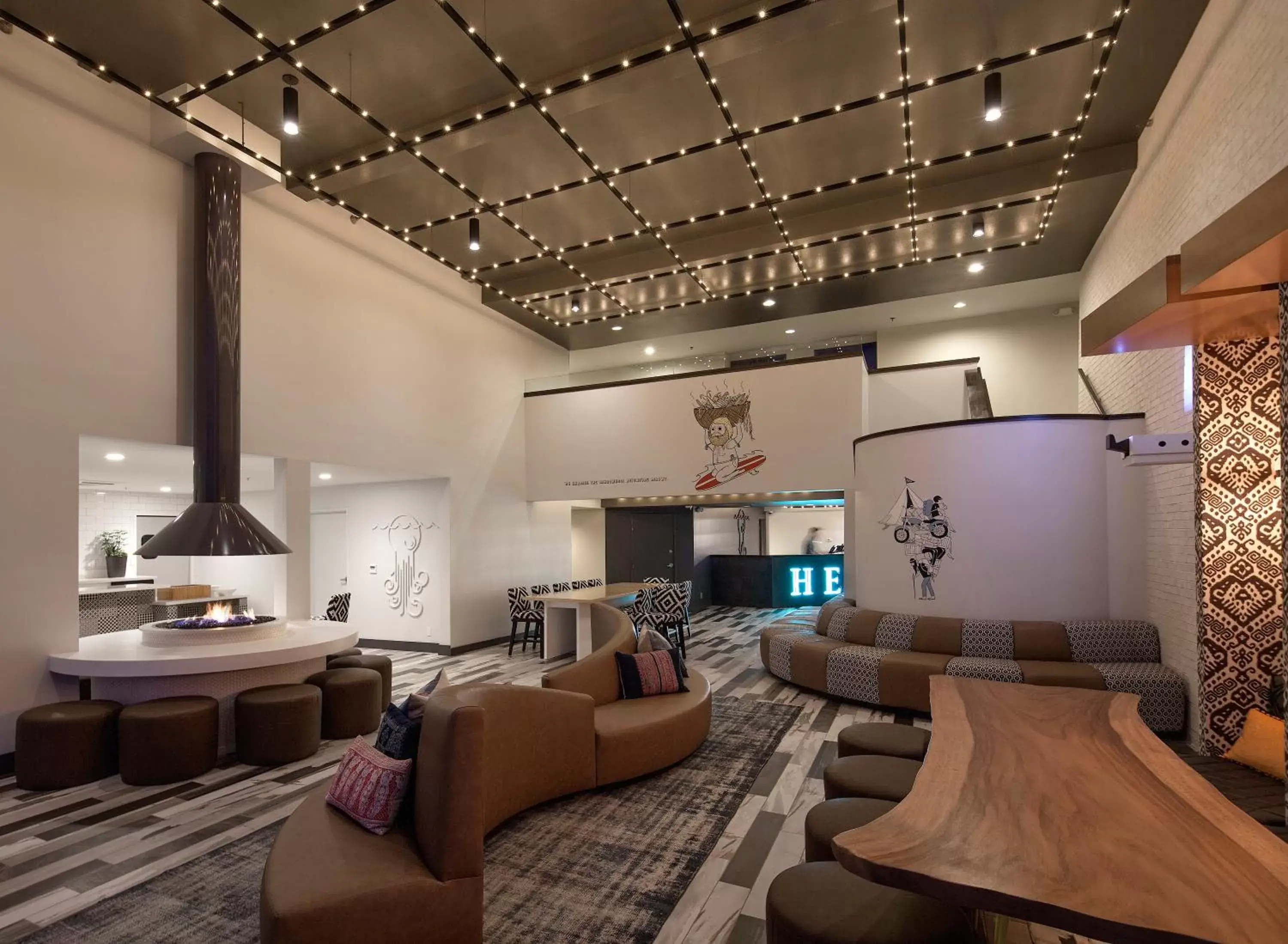 Lobby or reception, Lounge/Bar in Hotel Hermosa