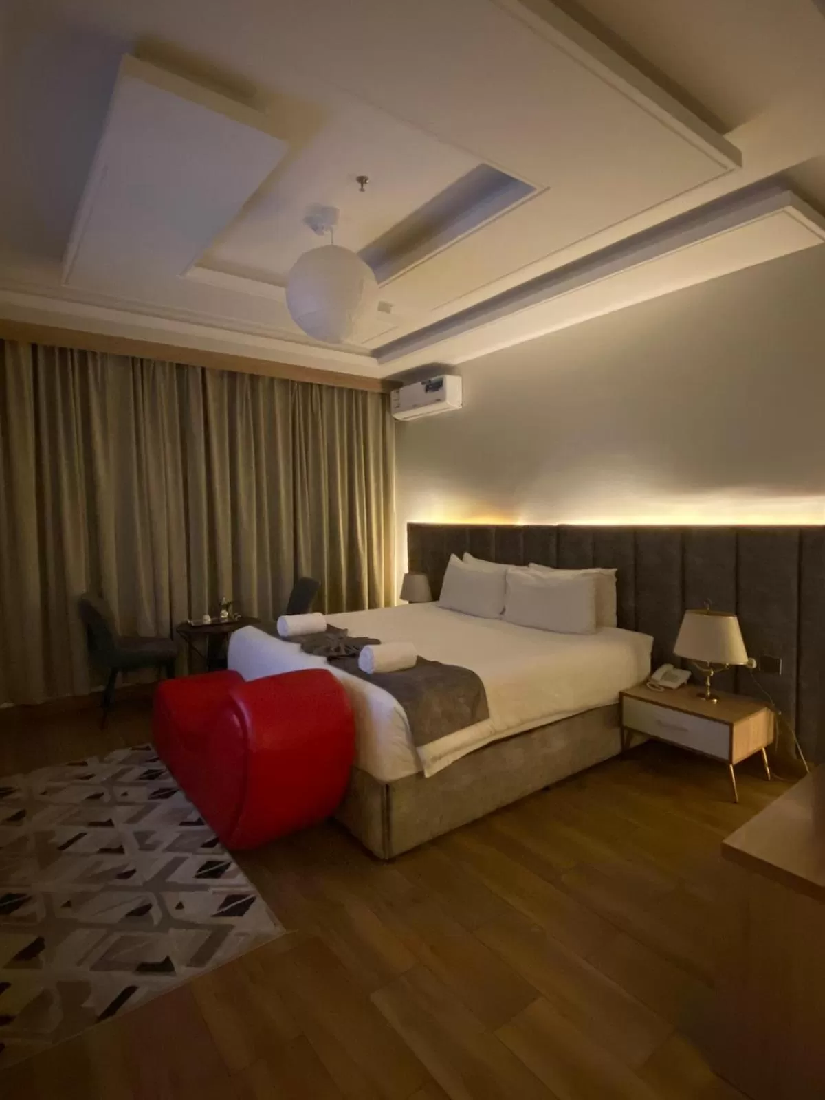 Bed in فندق جولدن توليب أبها - GOLDEN TULIP ABHA HOTEl