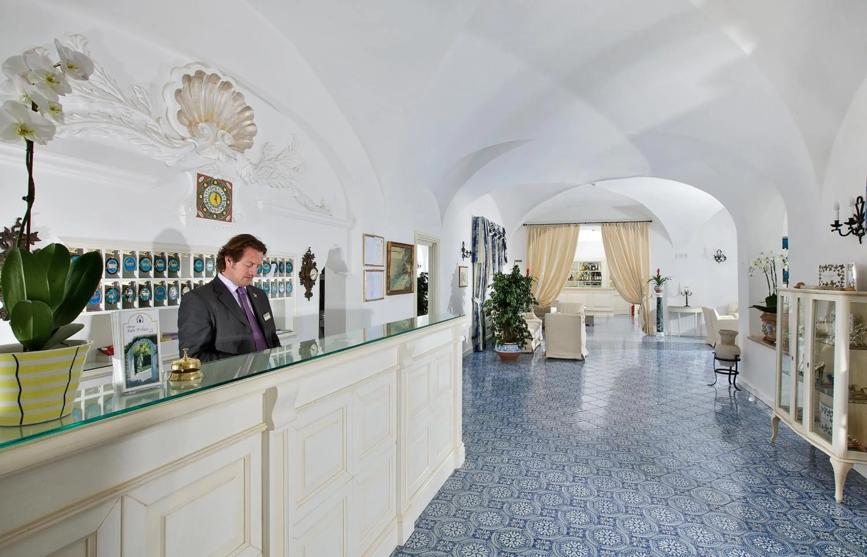 Lobby or reception in Hotel San Felice