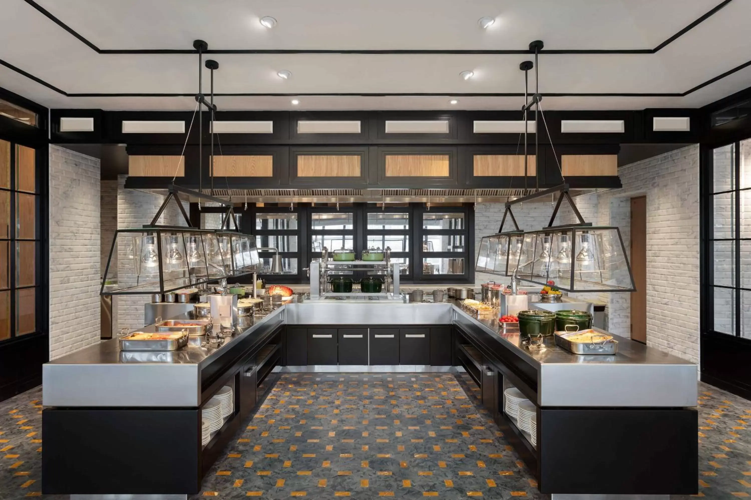 Kitchen or kitchenette, Restaurant/Places to Eat in JW Marriott Marquis Hotel Shanghai Pudong