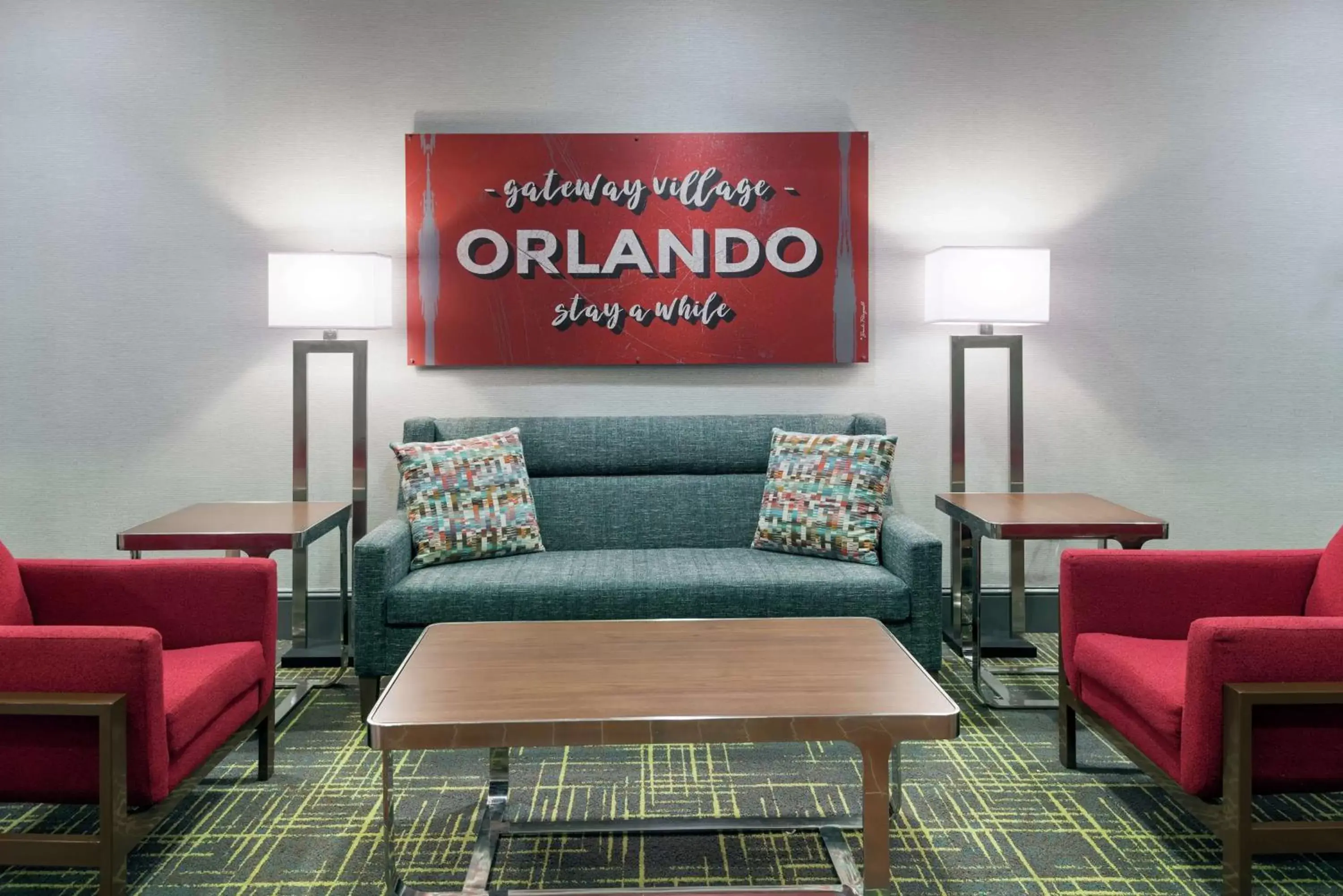 Lobby or reception in Hampton Inn & Suites Orlando Airport at Gateway Village