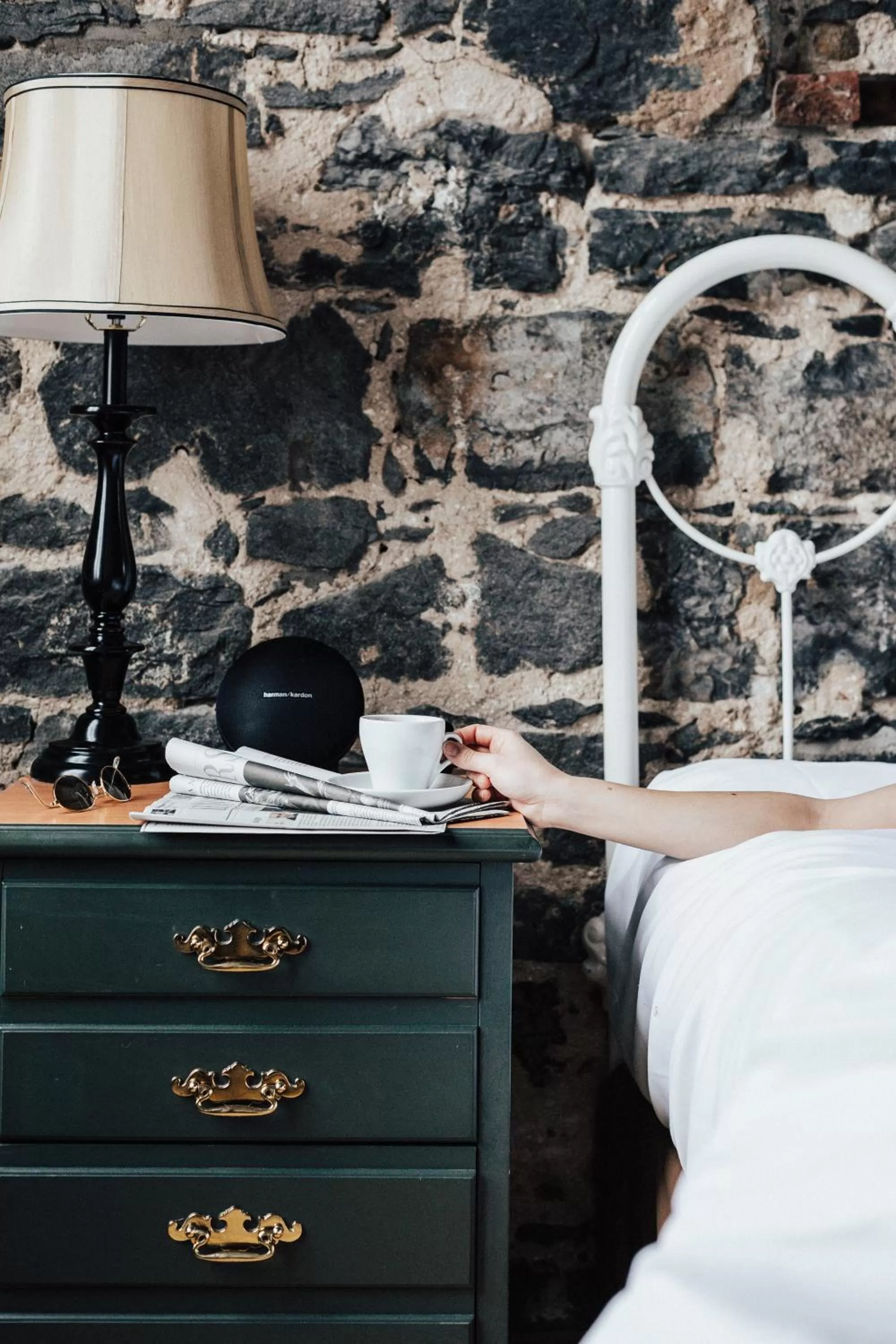 Bedroom, Bed in Auberge du Vieux Port by Gray Collection