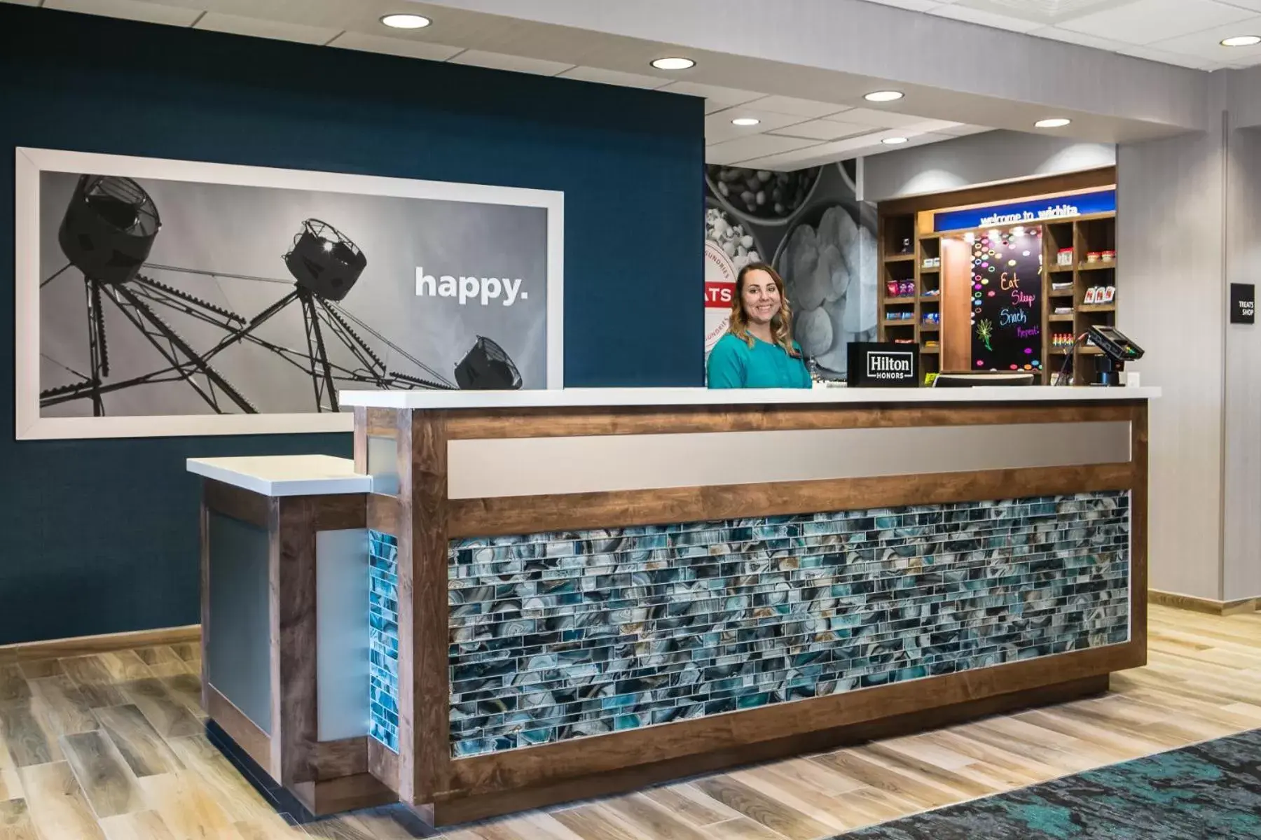 Lobby or reception in Hampton Inn By Hilton Wichita Northwest