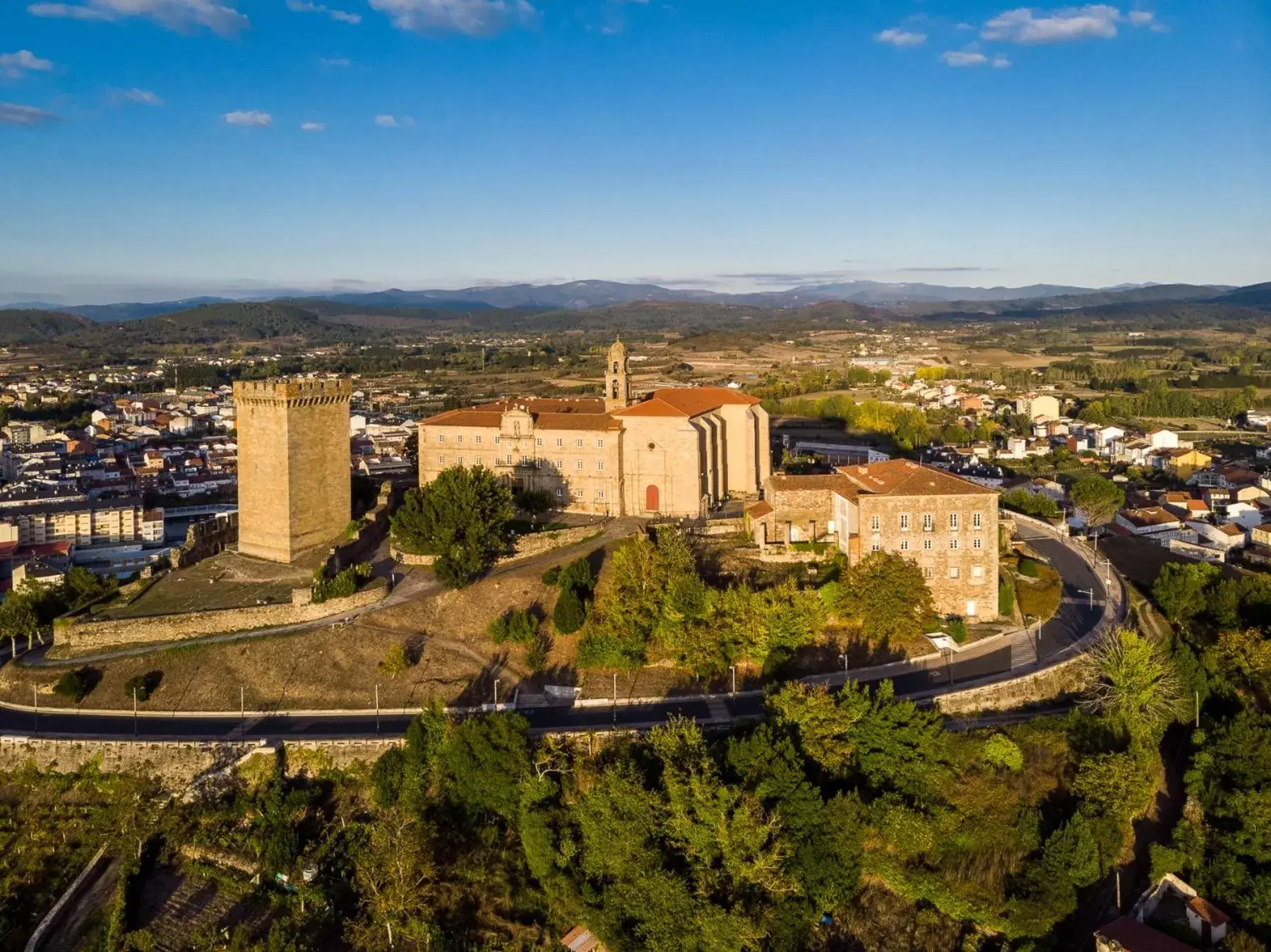 Bird's eye view, Bird's-eye View in Parador de Monforte de Lemos