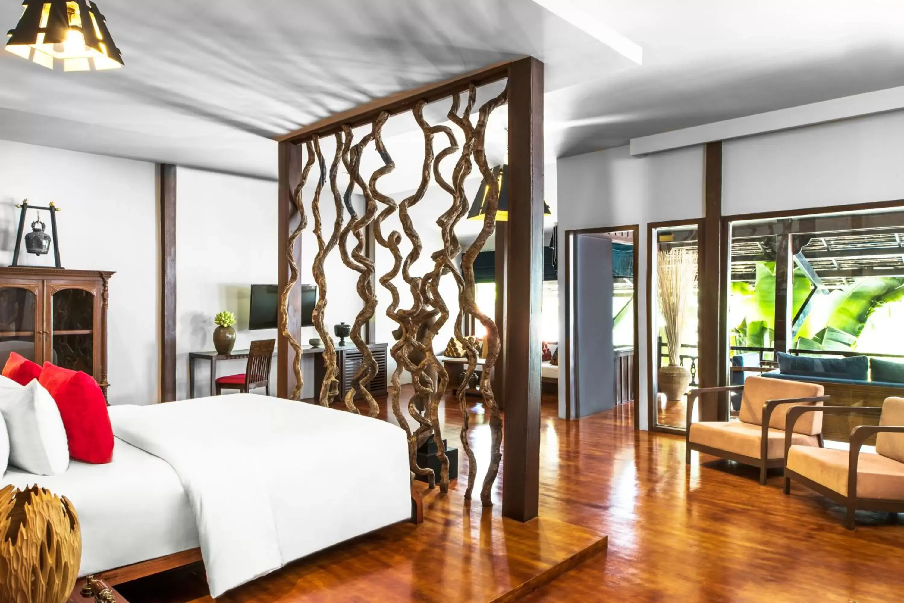 Bed in Sokkhak Boutique Resort & Spa