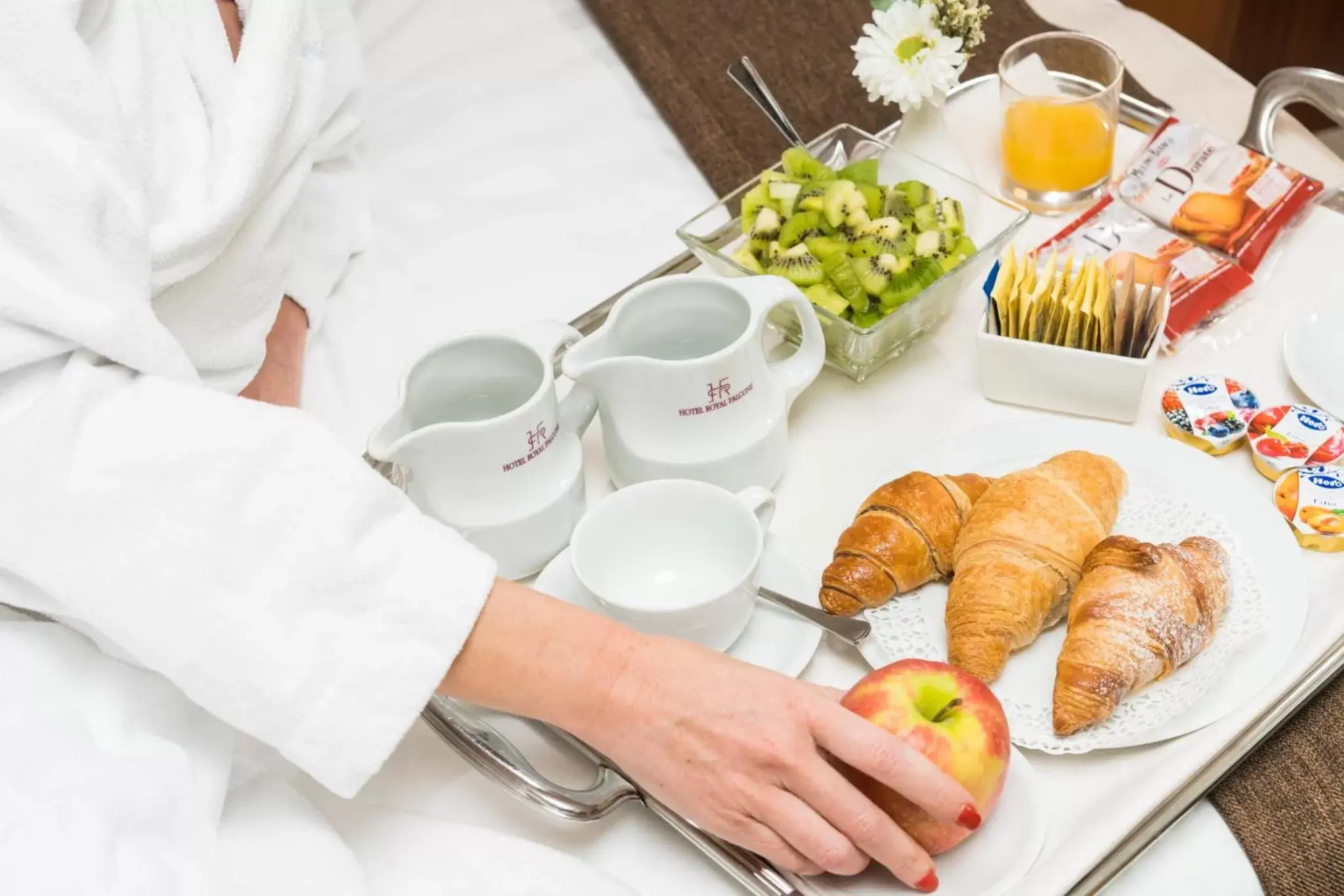 Italian breakfast in Hotel Royal Falcone