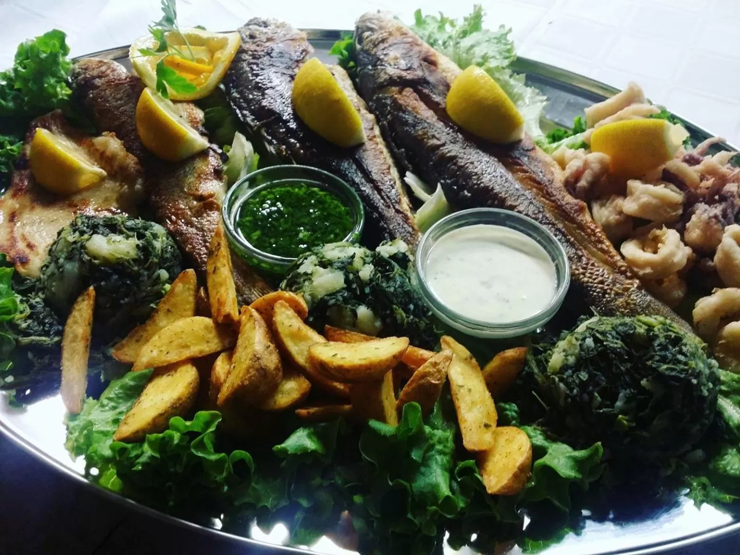 Food close-up in Gostisce Jezero