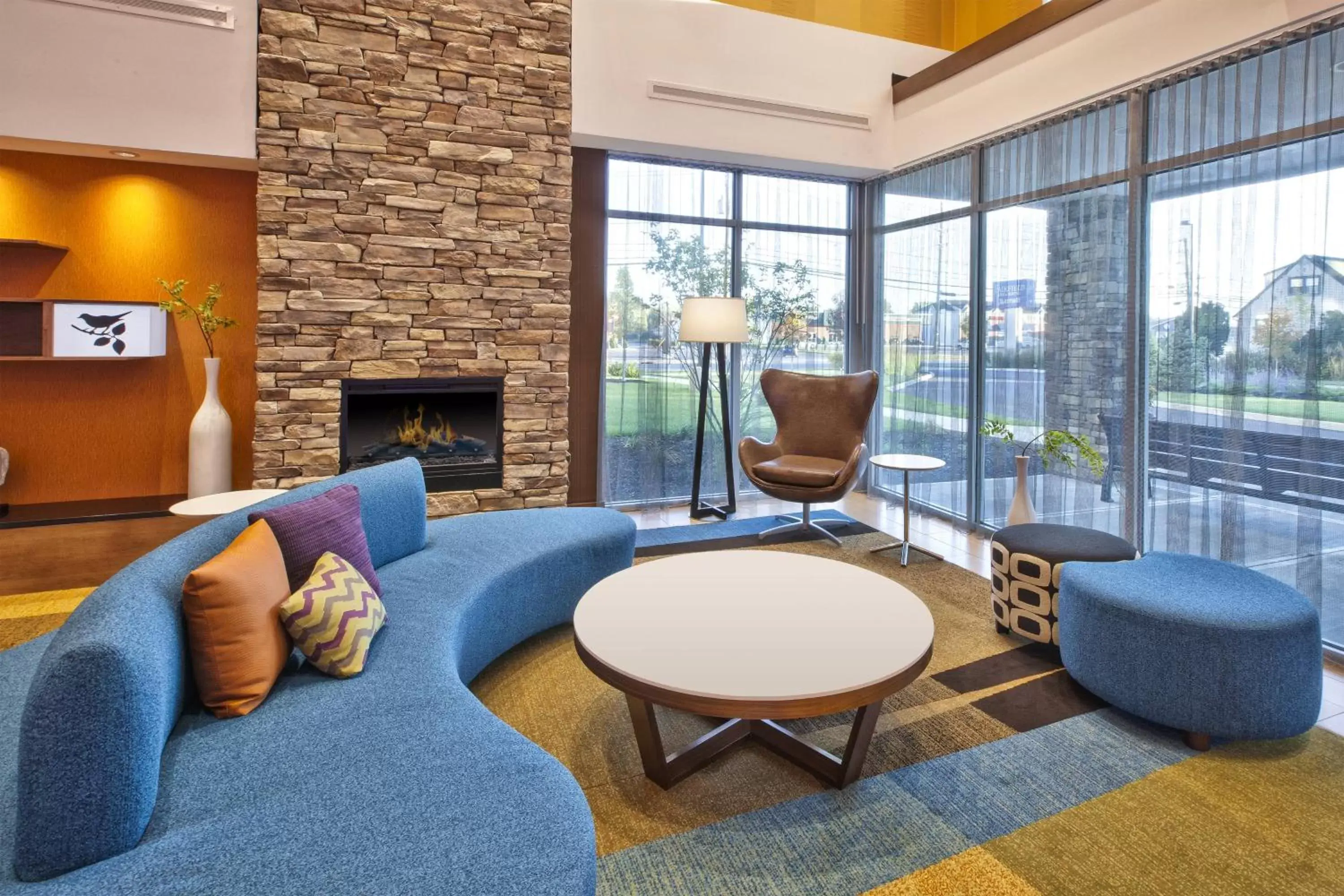 Lobby or reception, Seating Area in Fairfield Inn & Suites by Marriott Plattsburgh