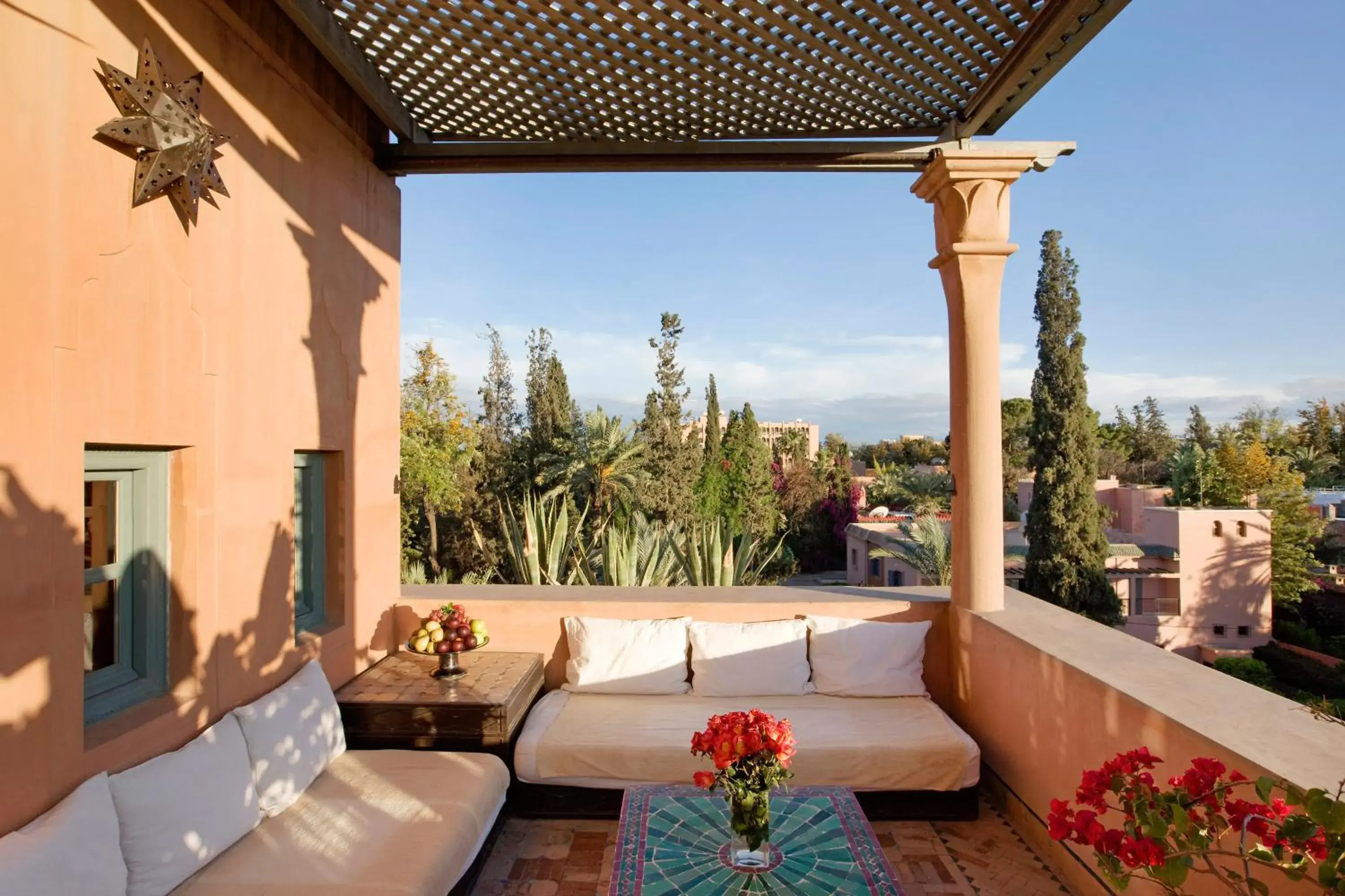 Balcony/Terrace in Dar Rhizlane, Palais Table d'hôtes & SPA