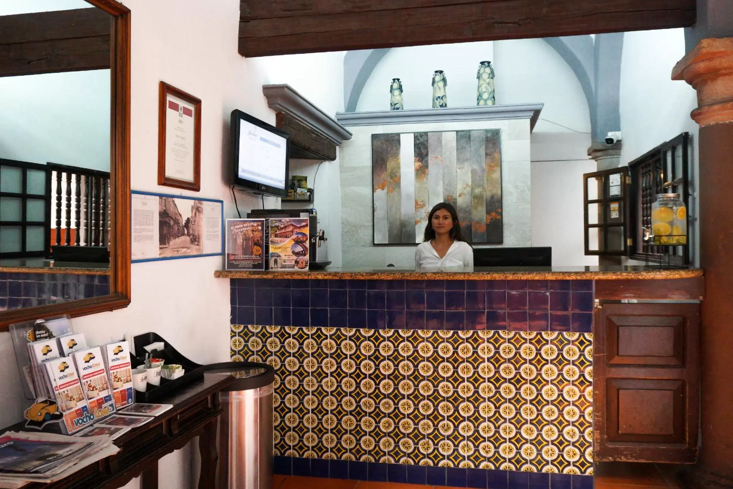 Lobby or reception in Hotel Hidalgo