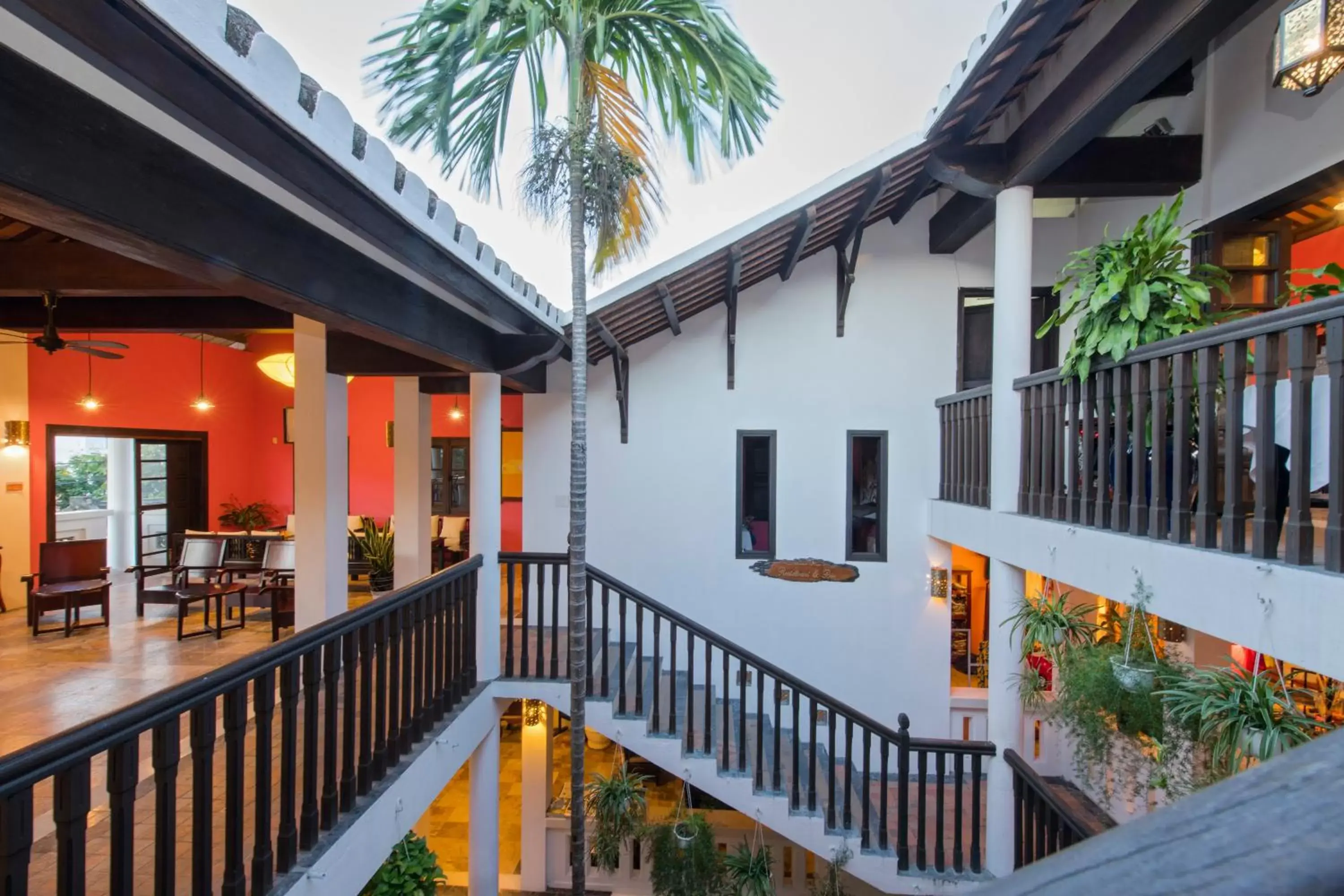 Restaurant/places to eat, Balcony/Terrace in Hoi An Ancient House Resort & Spa